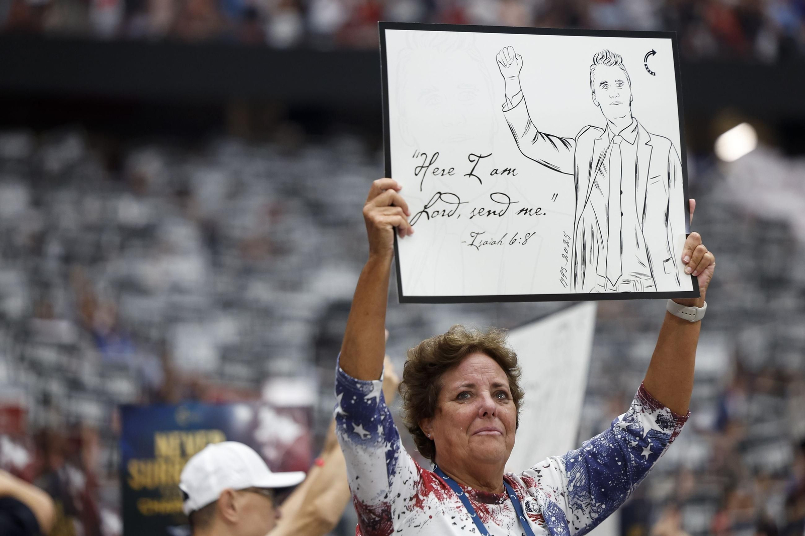 Las fotos de la despedida de los republicanos a Charlie Kirk