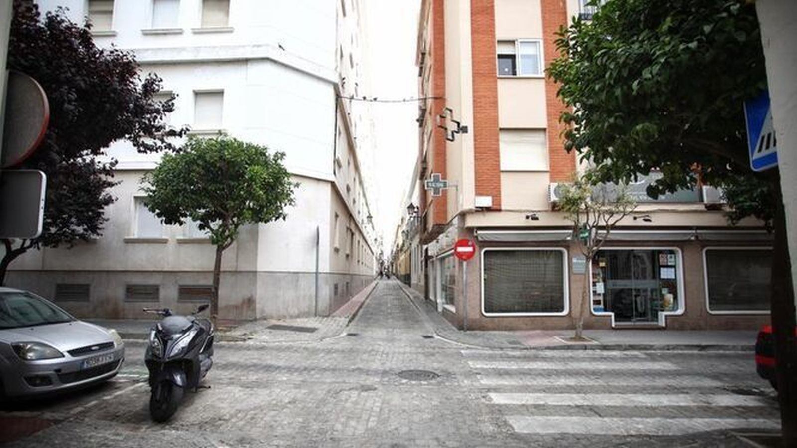 Esquina donde se produjo el atropello mortal.