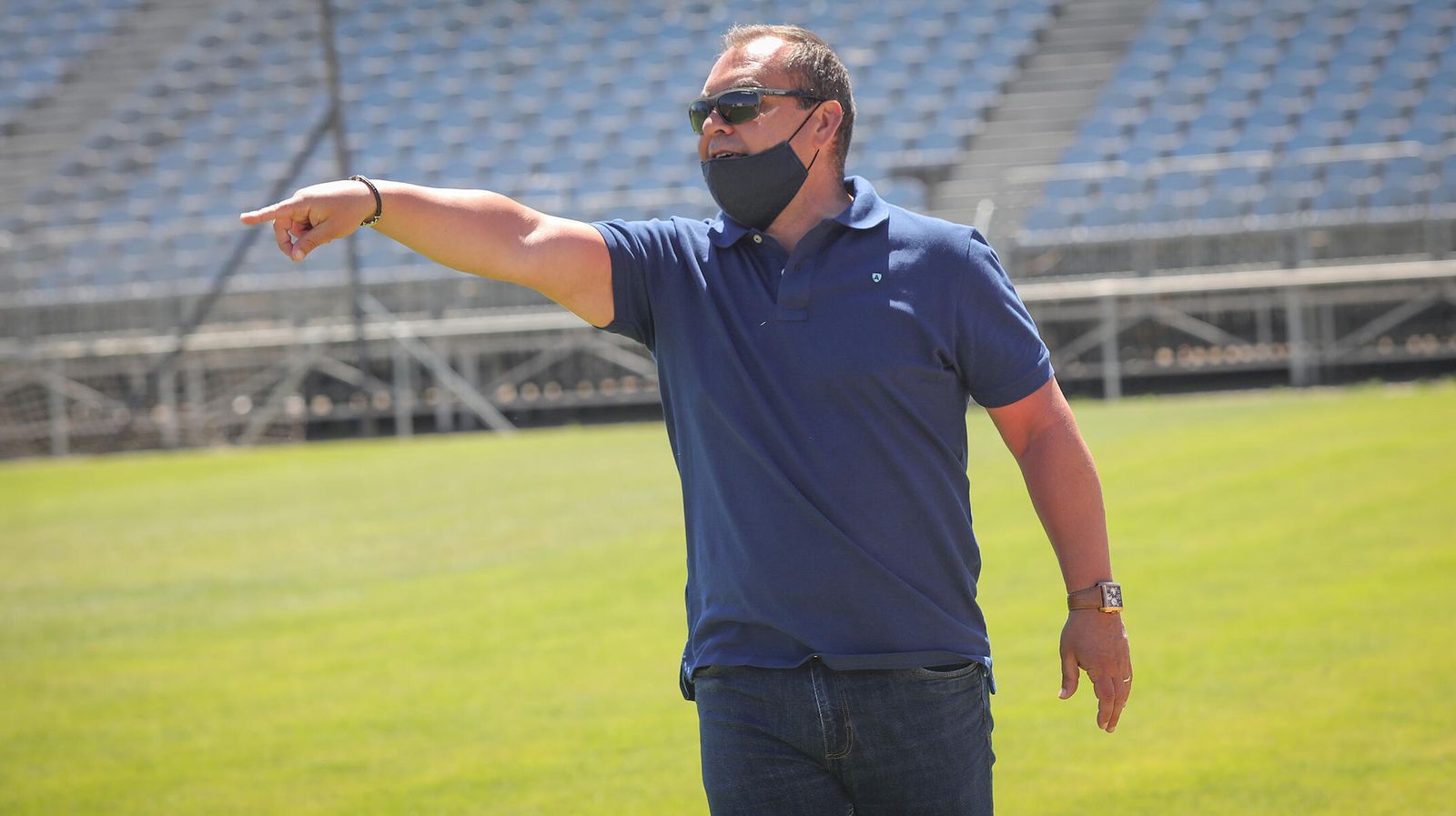 Javi Rivas, técnico del Jerez Industrial, apuesta por el asscenso.