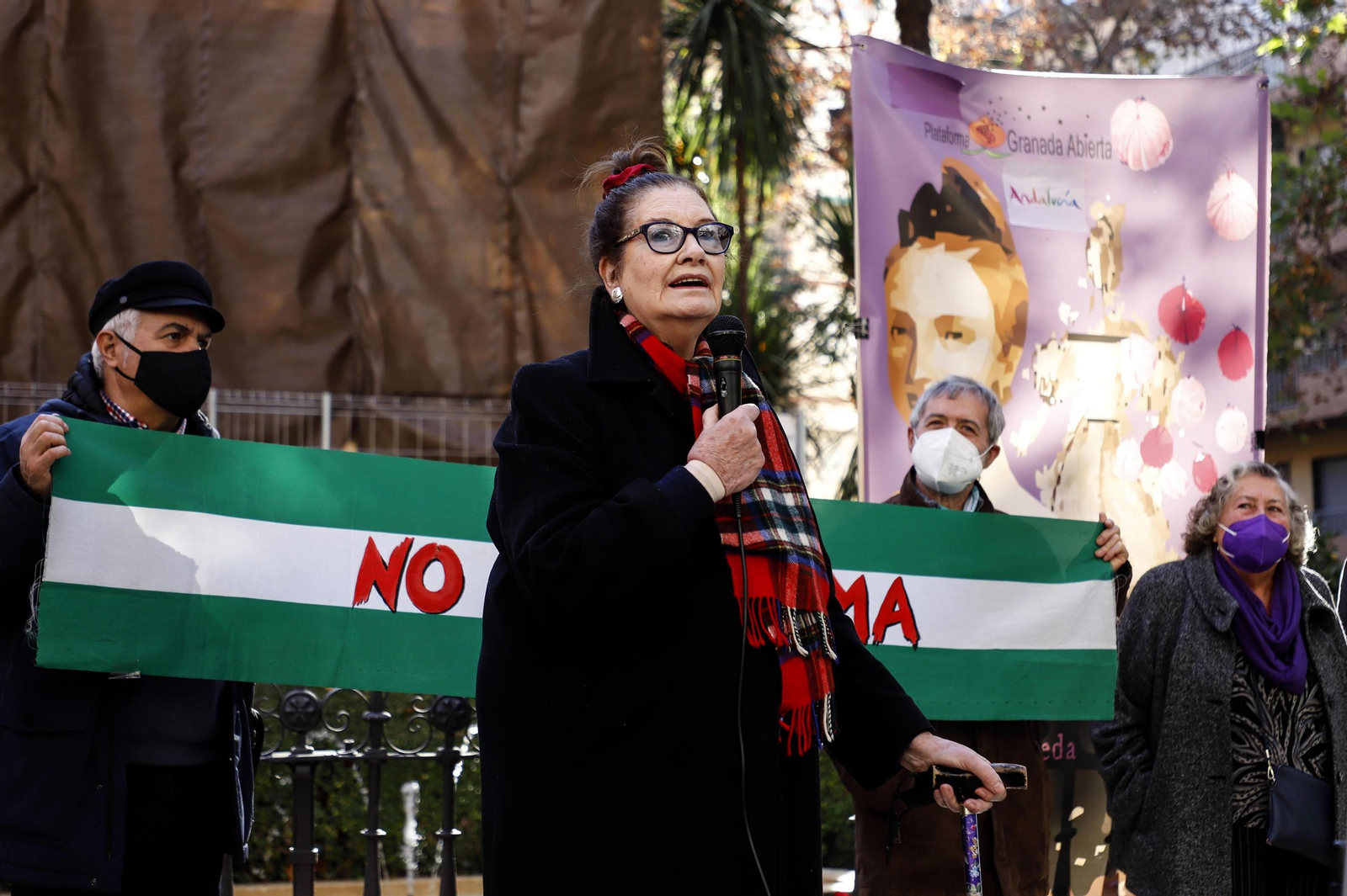 Granada Abierta celebra su acto alternativo a la Toma en honor a la Mariana