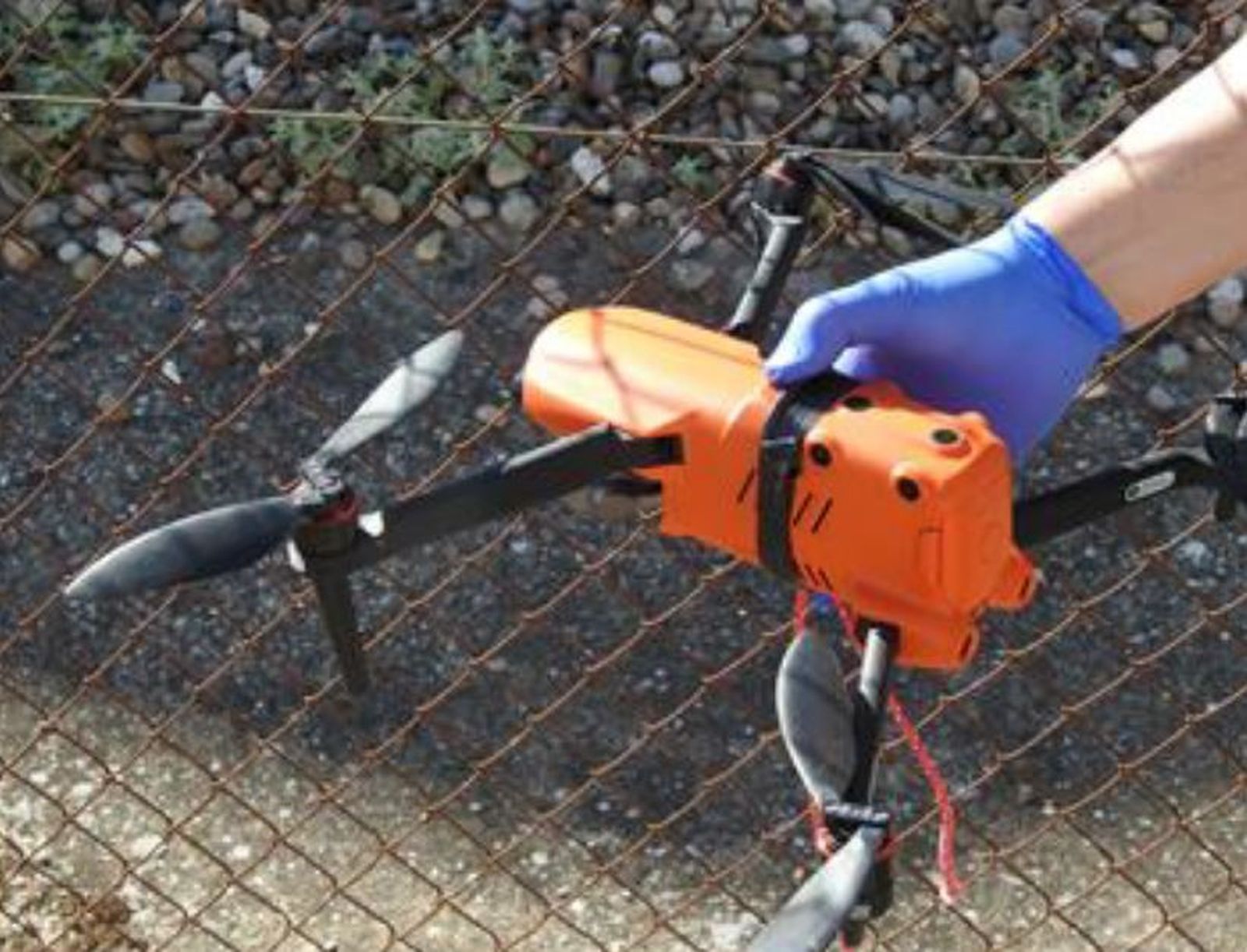 Un dron incautado en un centro penitenciario andaluz de los que se utilizan para meter droga.