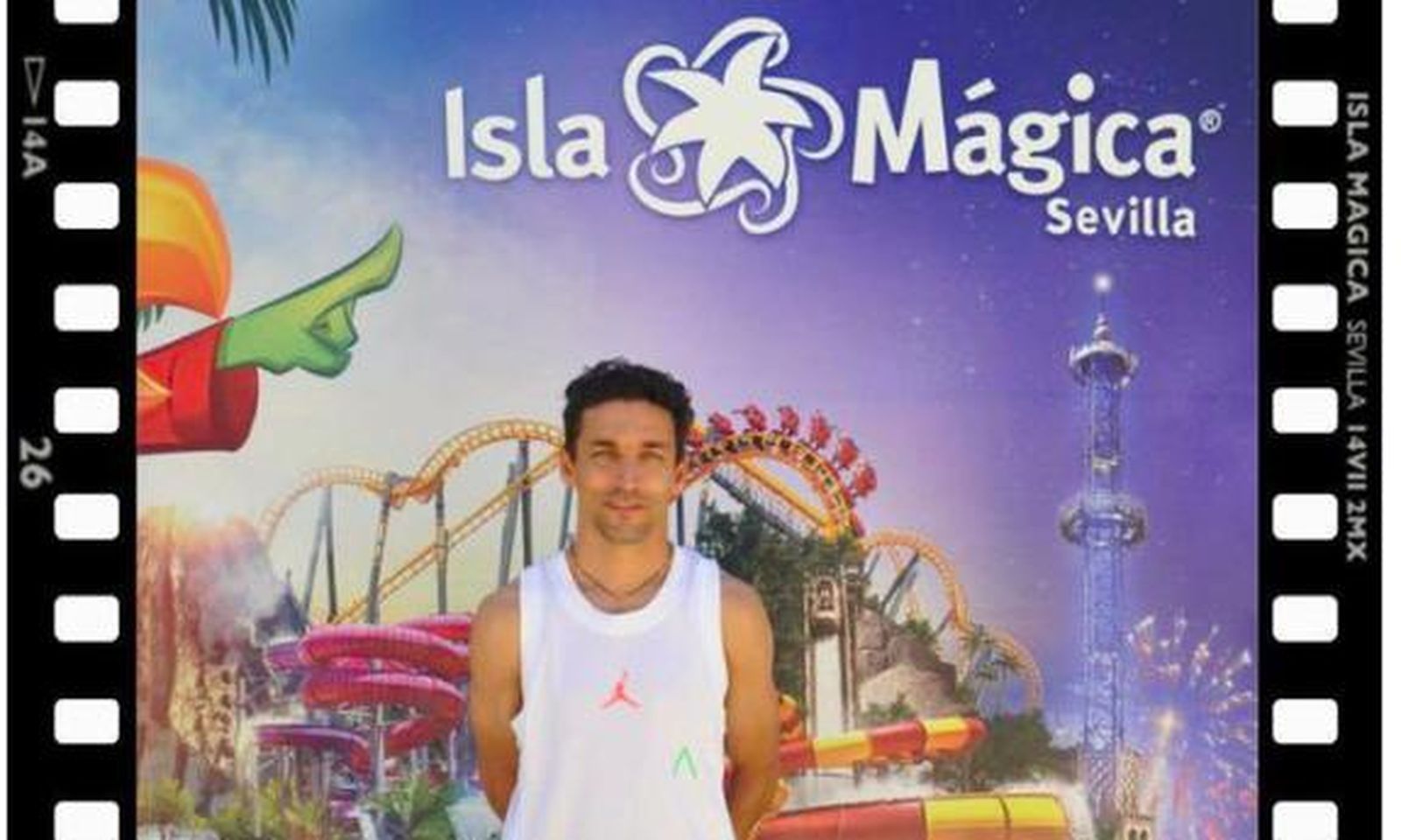 Jesús Navas, en Isla Mágica.