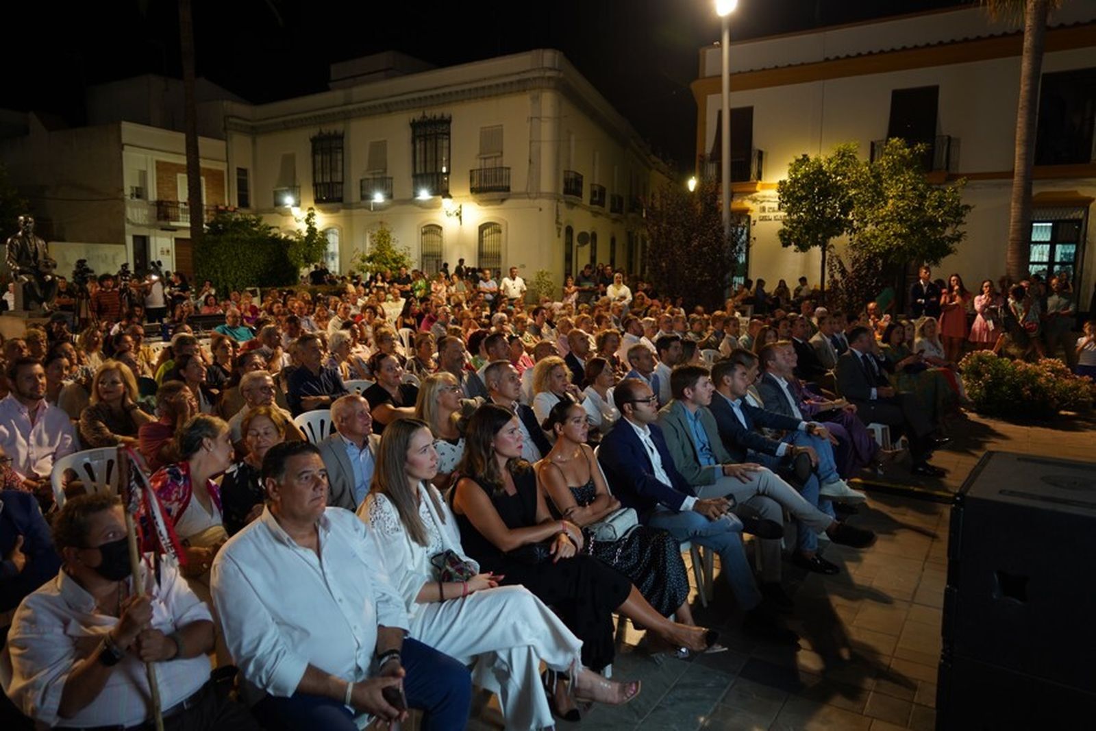 Aspecto de la plaza del Cabildo durante el Pórtico.
