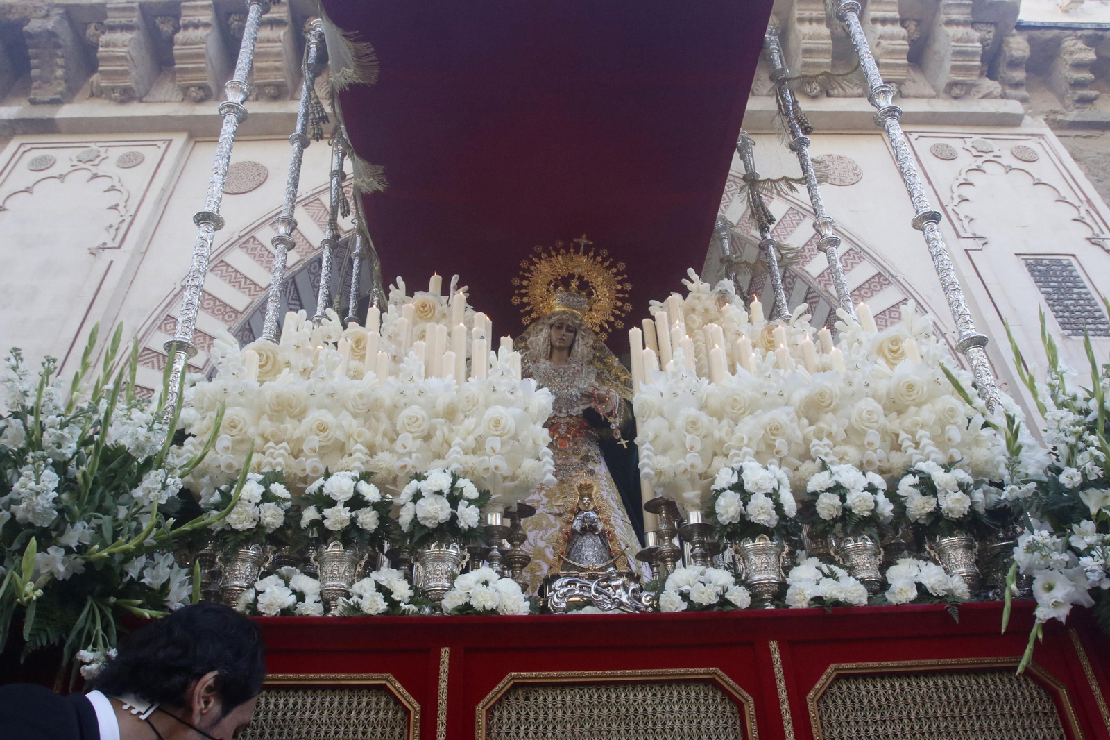 La Virgen de la O, durante su salida extraordinaria de 2021.