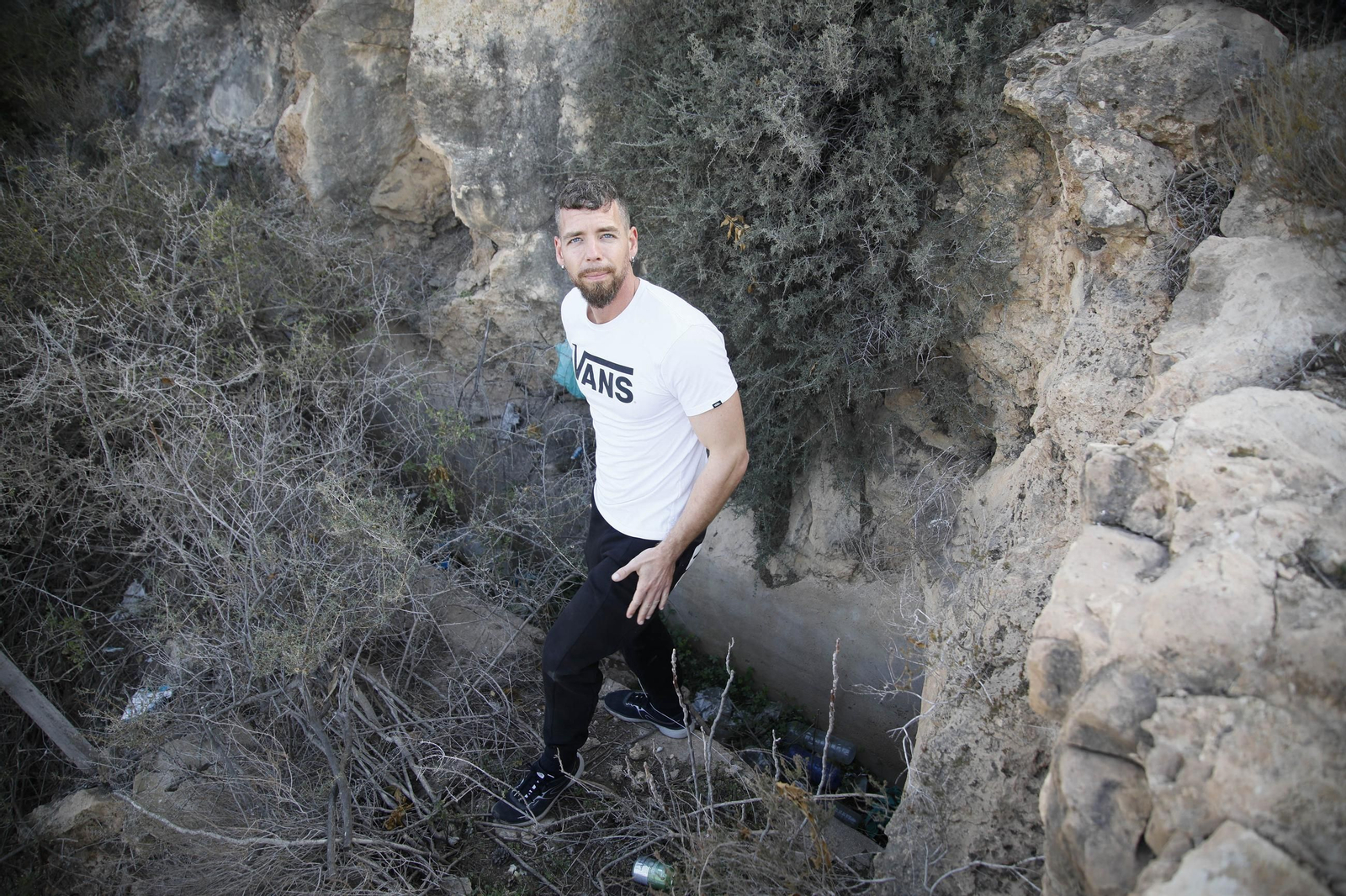 Imágenes de los refugios de la guerra civil descubierto en el barrio de Las Trincheras
