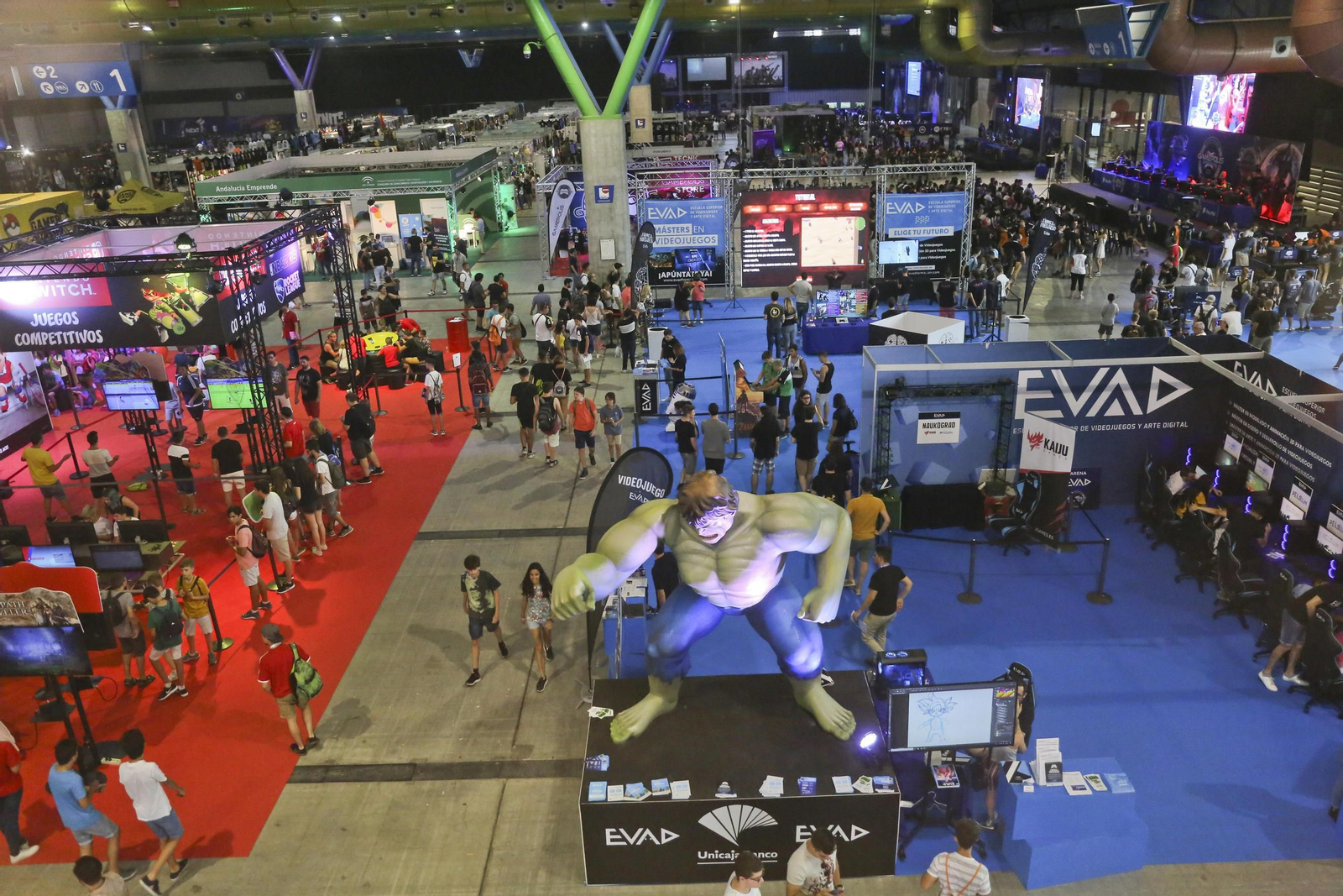 Vista de parte de la instalación de Gamepolis en una edición pasada.