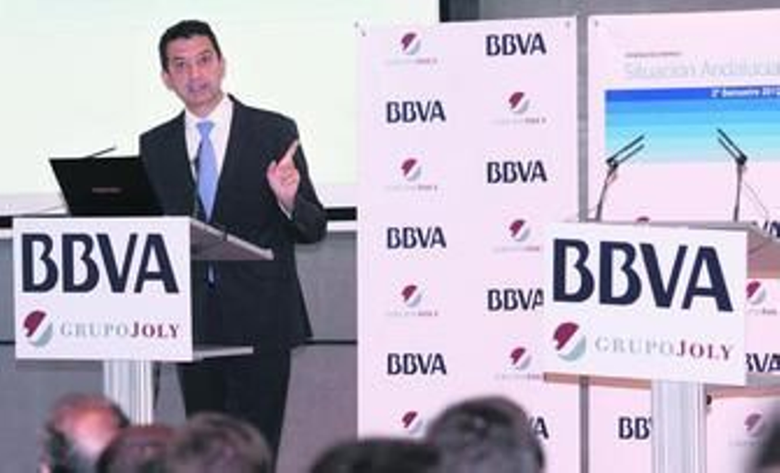 Rafael Doménech, economista jefe para Economías Desarrolladas de BBVA Research, ayer en el hotel Barceló de Málaga.
