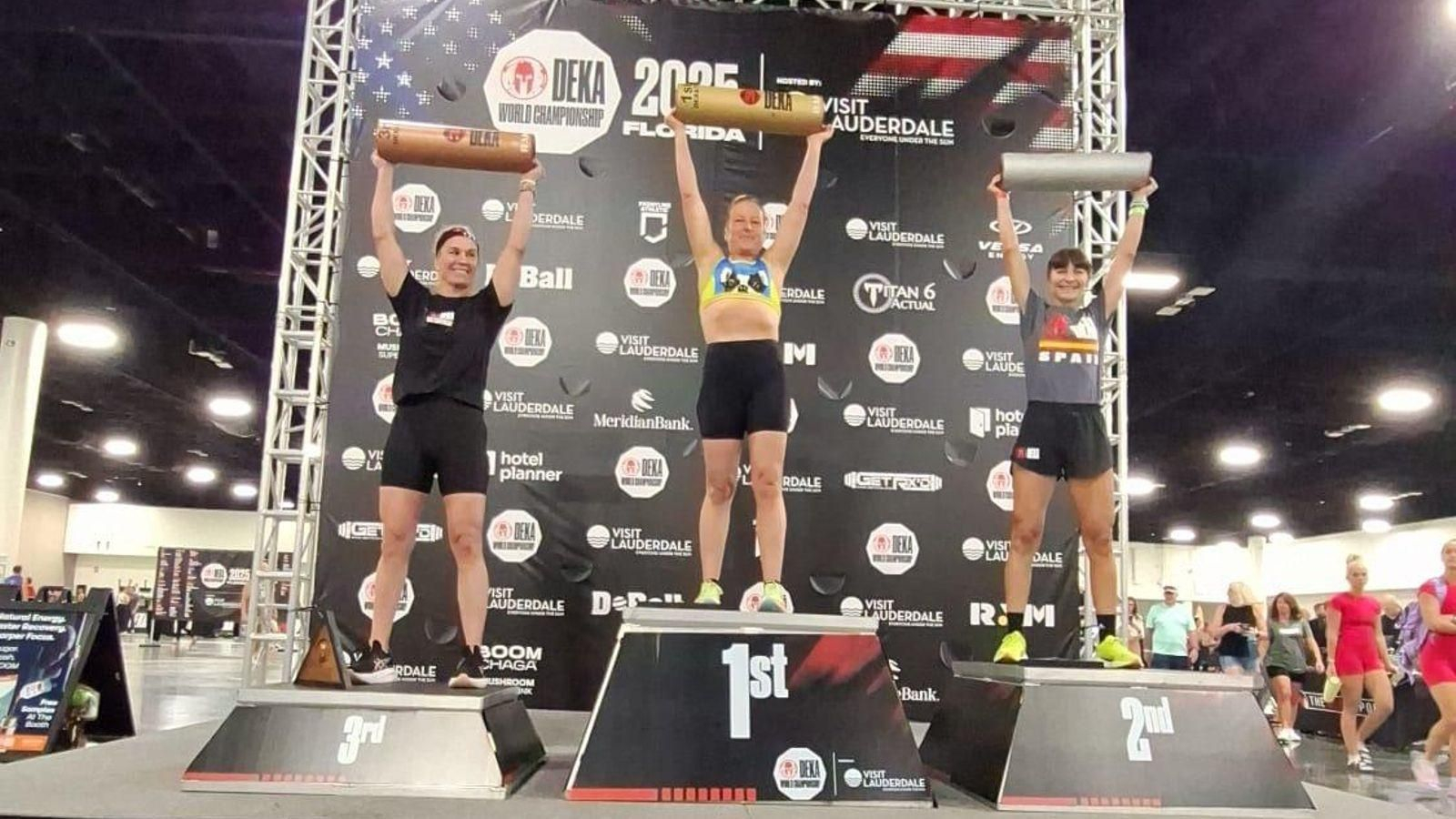 Eva Palanco, en el segundo escalón del pódium.