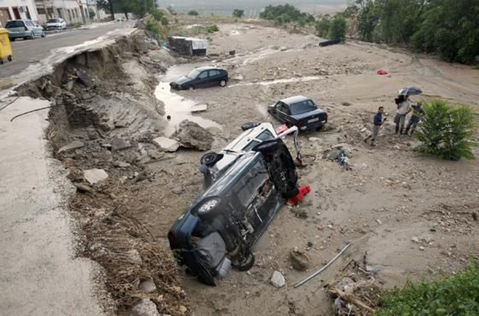 Violenta tromba de agua en Córdoba