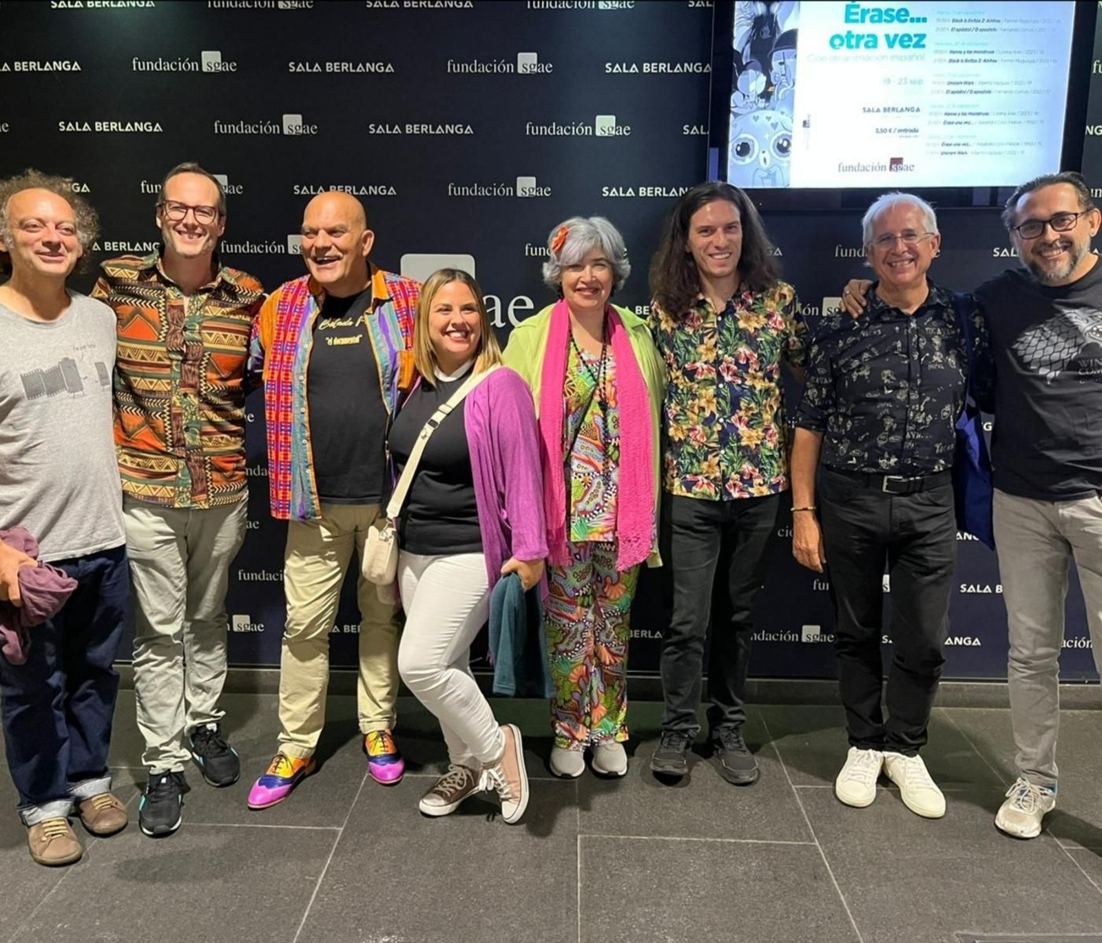 Imagen de responsables de la película y cineastas que acudieron a la proyección de septiembre en Madrid.