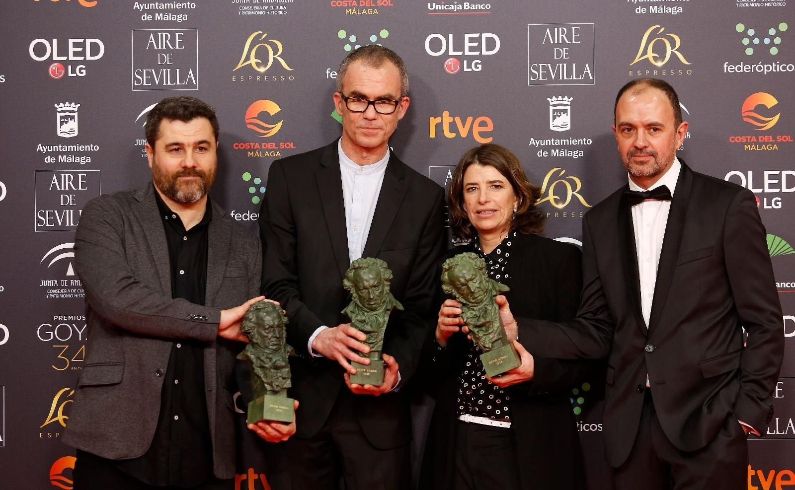Los premiados en la gala de los Goya 2020 en Málaga. Los premiados en la gala de los Goya 2020 en Málaga.