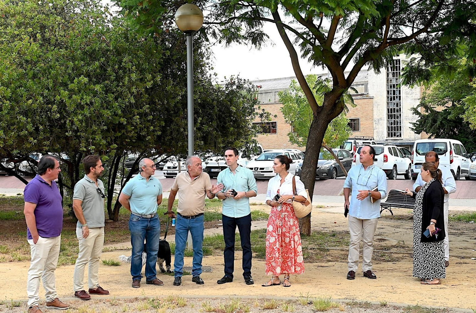 Visita de Jaime Espinar a Jardines de Tempul.