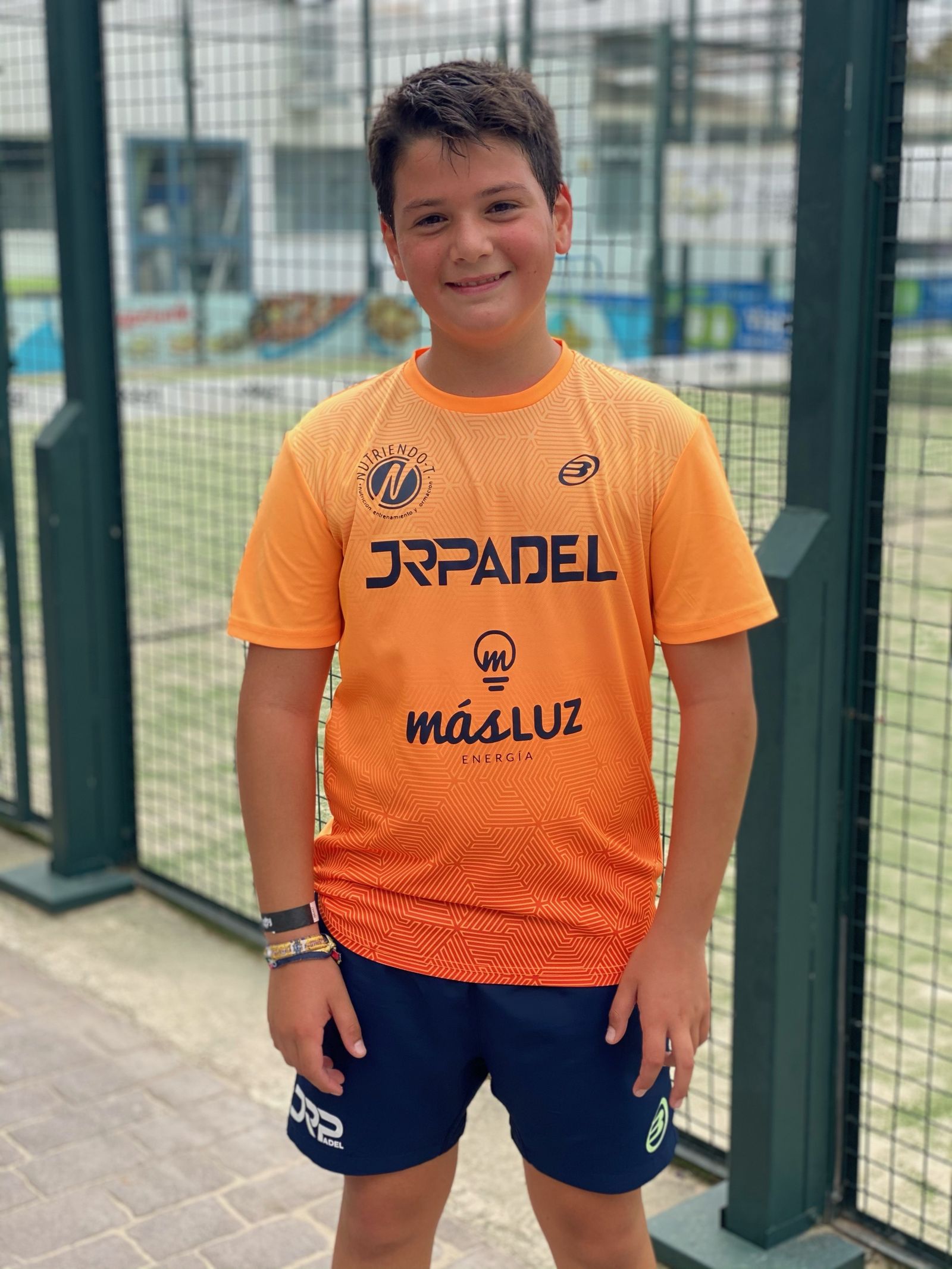 El joven isleño Darío Sánchez Vidal, número uno en su categoría en el ranking andaluz de pádel.