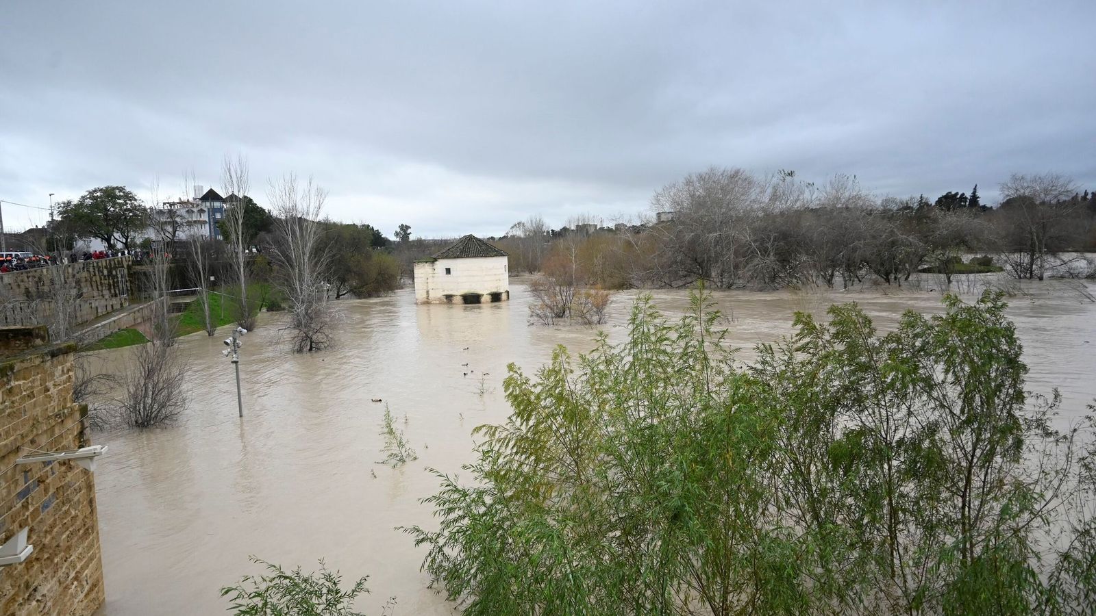 La impresionante crecida del río Guadalquivir: se acerca a los 6 metros a su paso por Córdoba