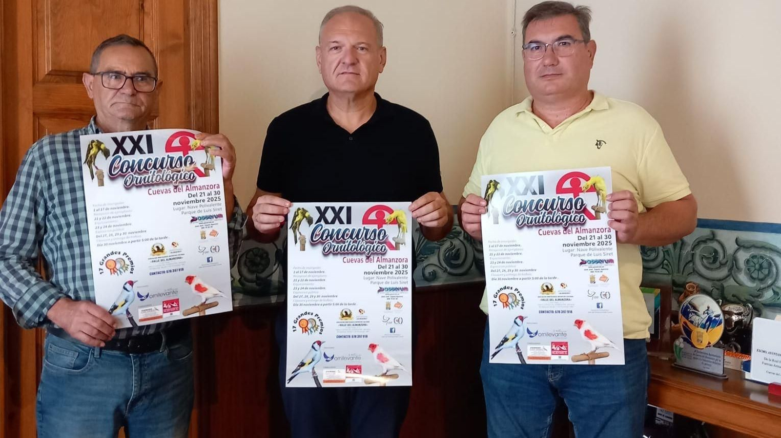 Presentación del cartel del evento.