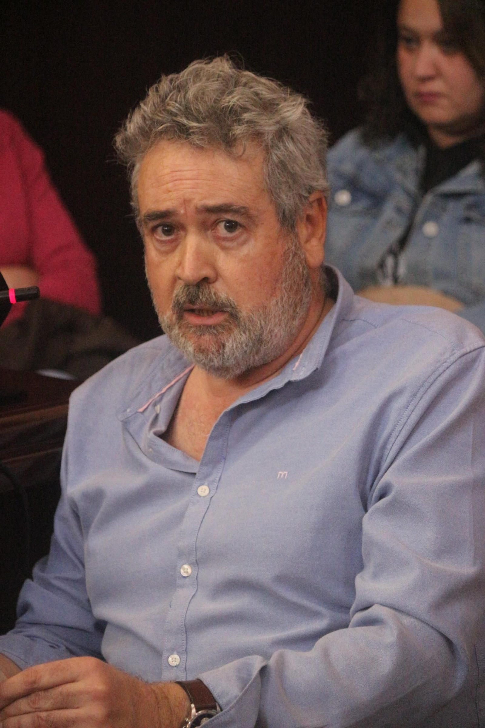 Arturo Martínez. Presidente del Comité de empresa de Navantia Puerto Real en el pleno de este jueves Arturo Martínez. Presidente del Comité de empresa de Navantia Puerto Real en el pleno de este jueves