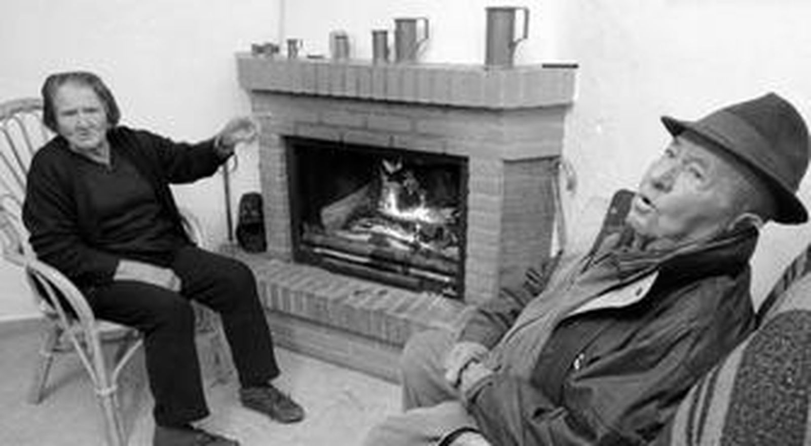 María Pérez y Juan Mañas, vecinos de la barriada de El Mayordomo de Sorbas.