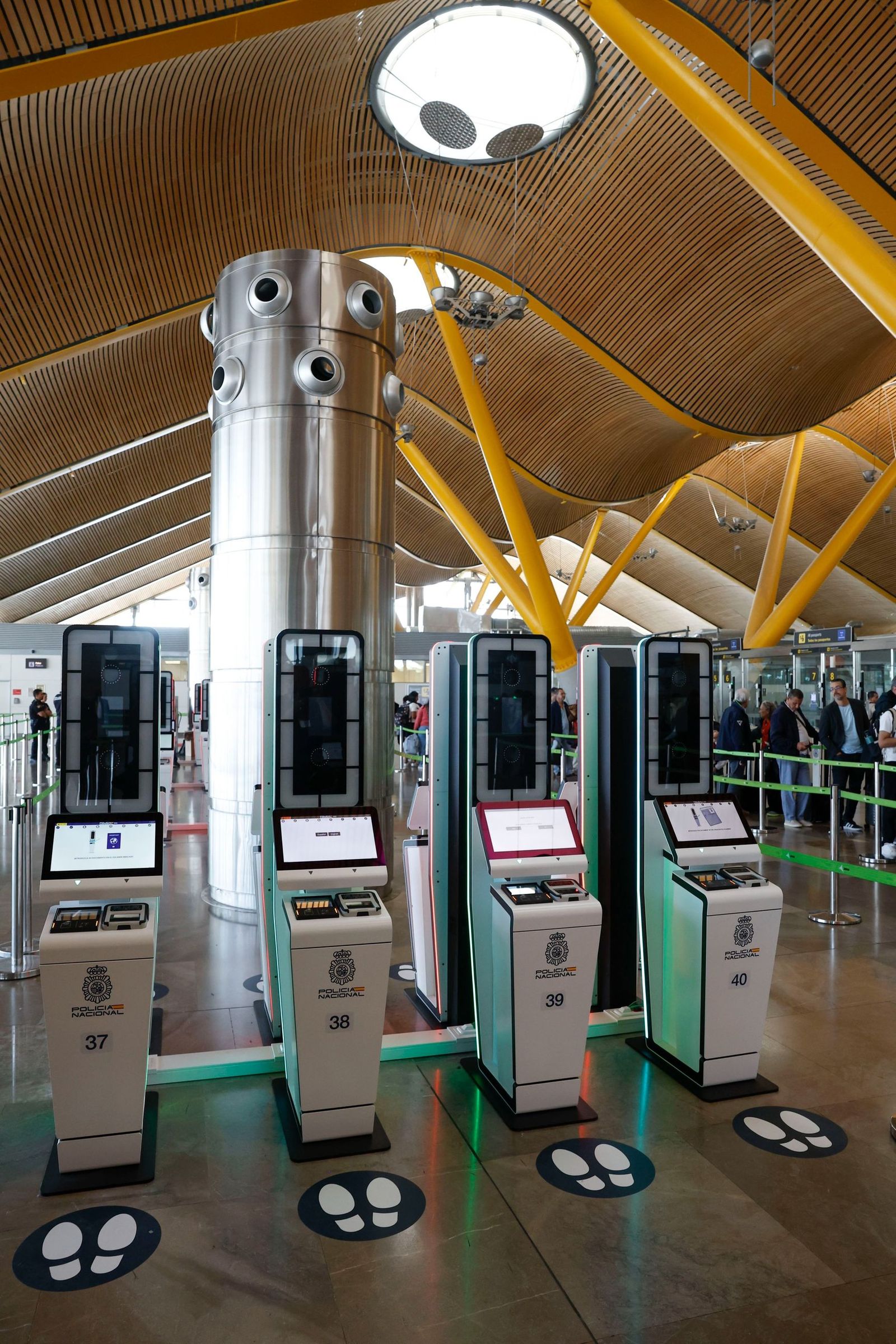 Vista del nuevo sistema de control de fronteras para ciudadanos de países que no pertenecen al Espacio Schengen