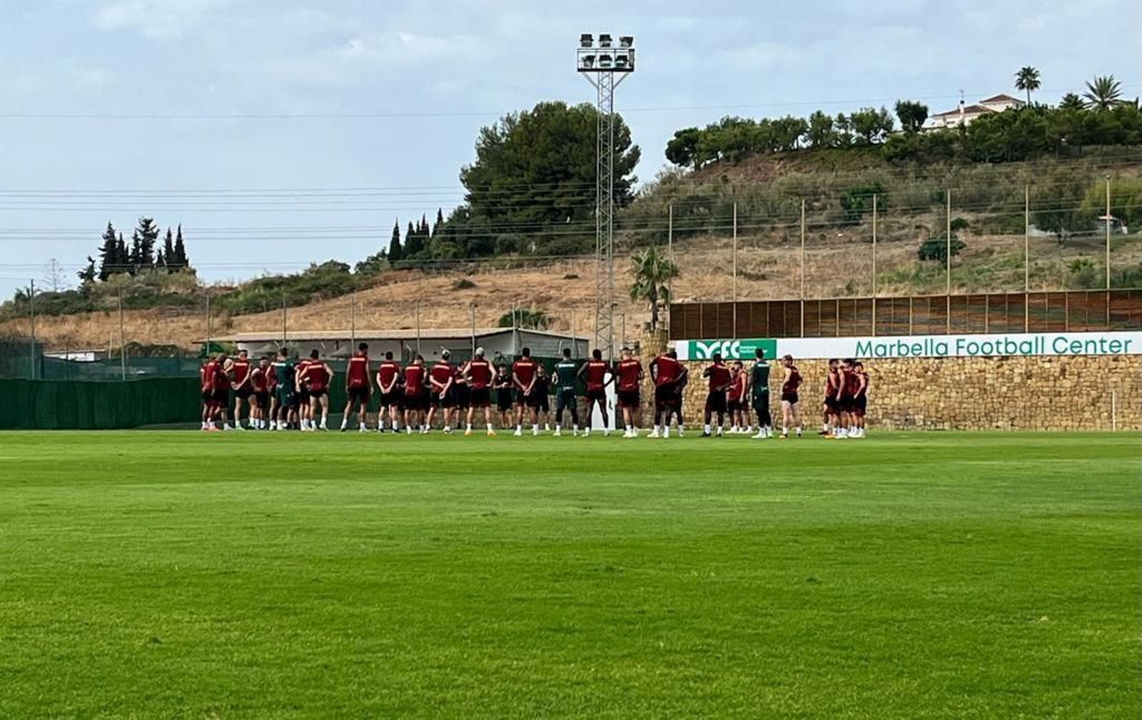 Un entrenamiento del Cádiz.