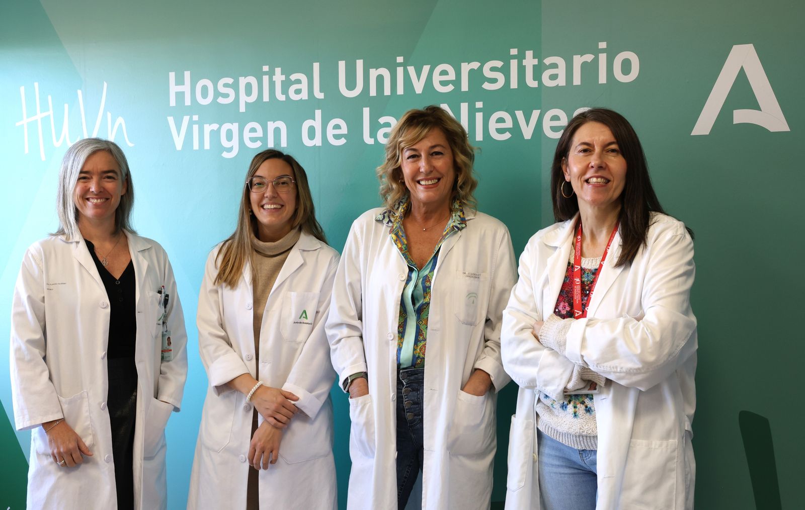 Carmen Hidalgo, Encarnación González, Trinidad Montero y Ana Clavero