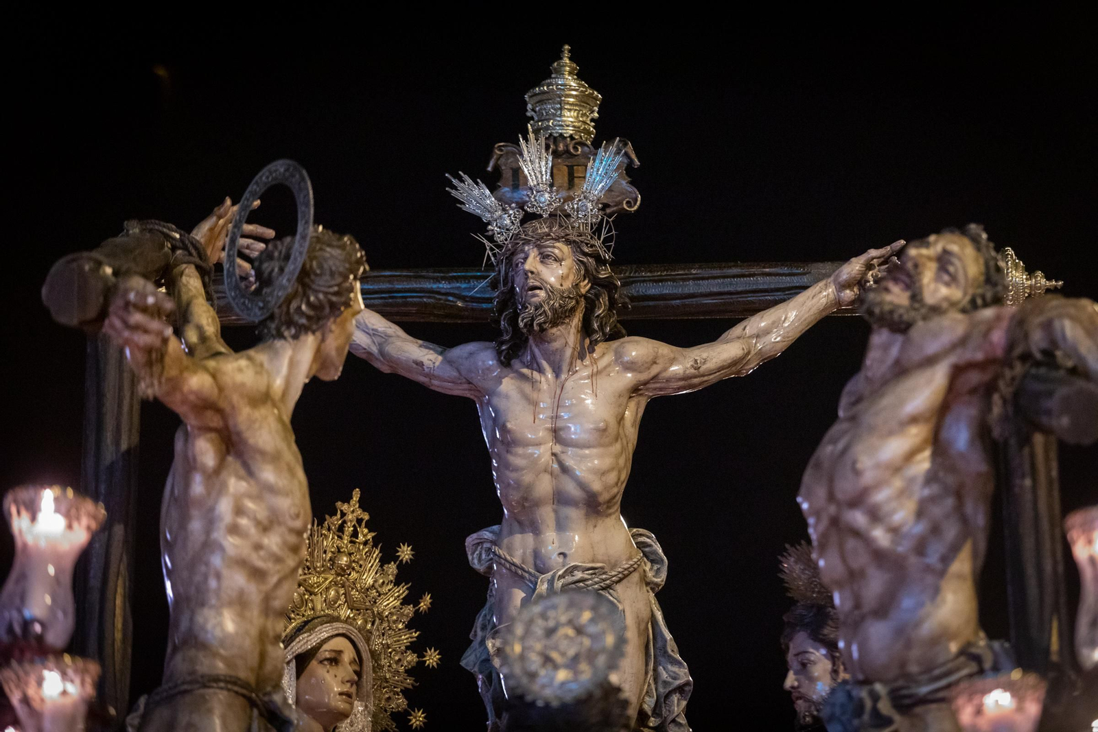 Las imágenes de la cofradía del Perdón en la Semana Santa de Cádiz 2022