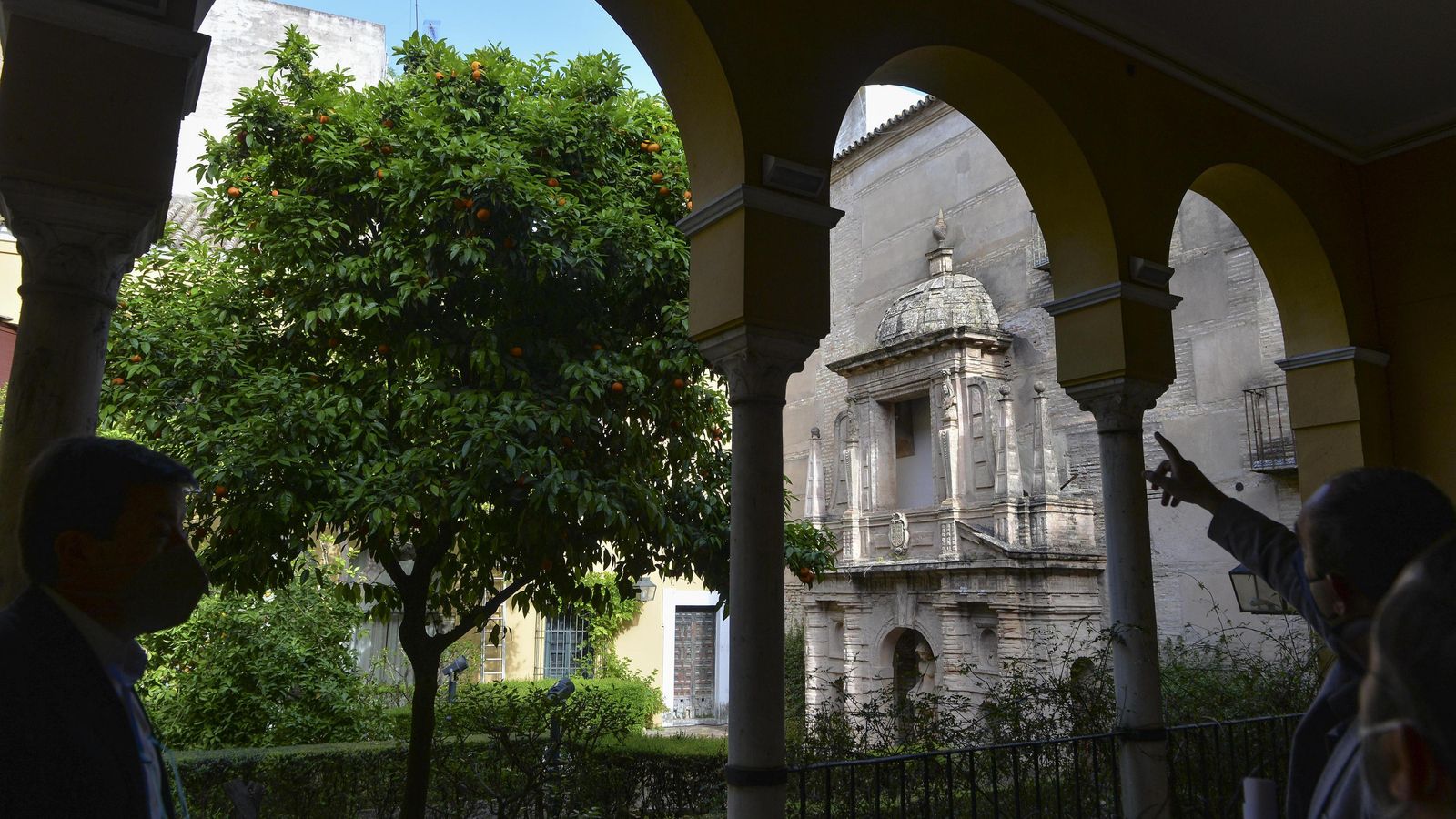 Uno de los patios que conforman la Casa de los Pinelo.