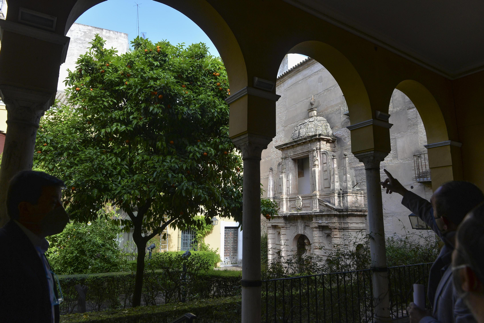 Uno de los patios que conforman la Casa de los Pinelo.