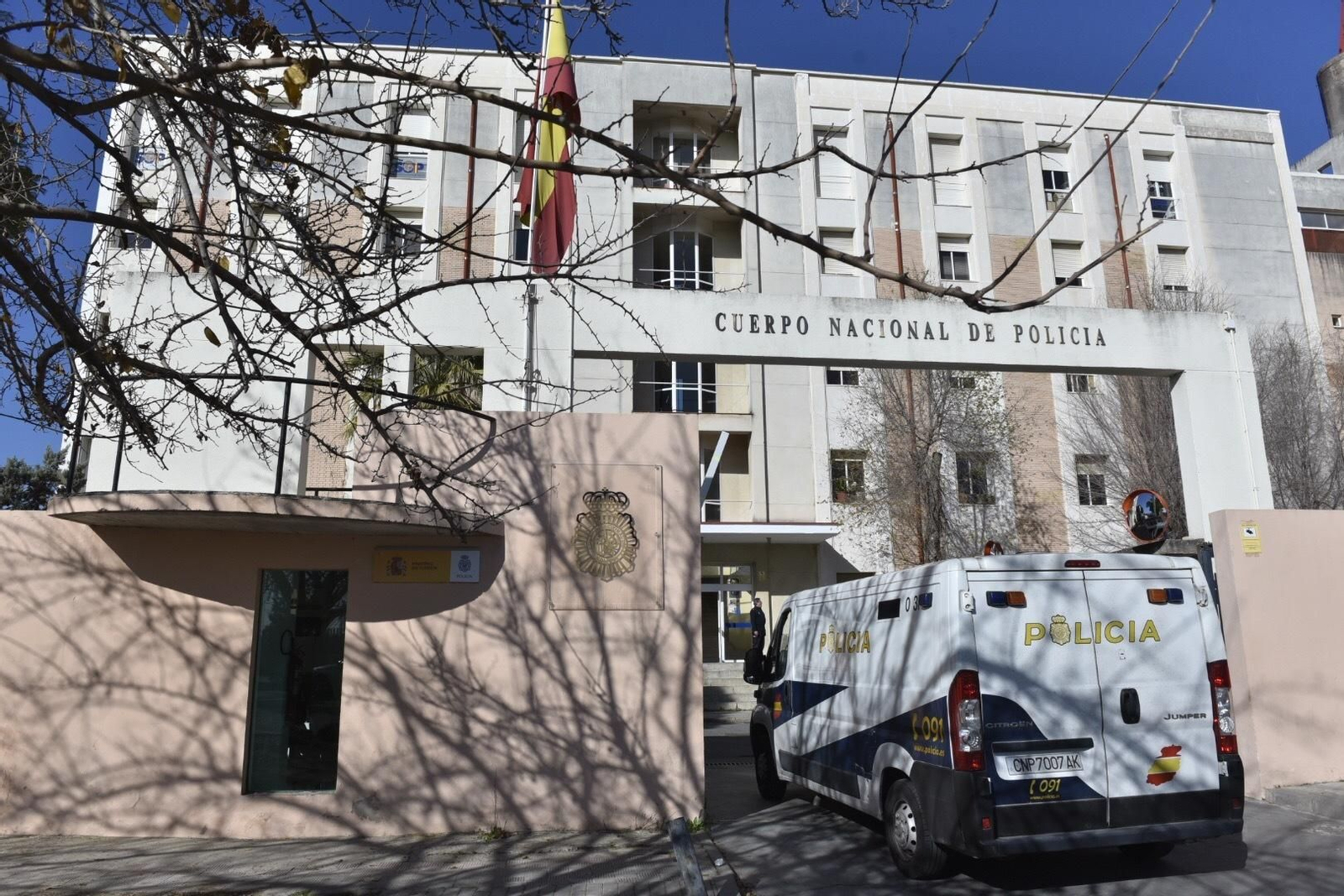 Dependencias policiales de Blas Infante, donde está el detenido.