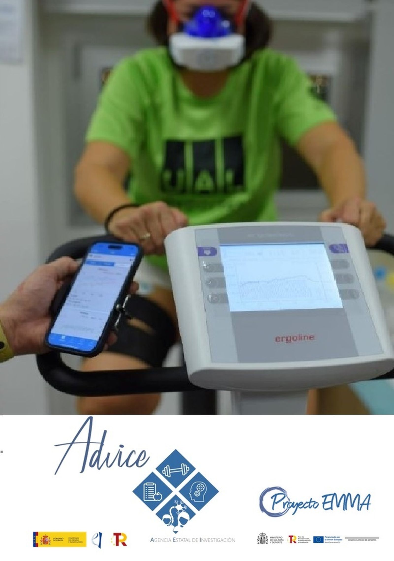 Uno de los voluntarios durante el desarrollo del estudio