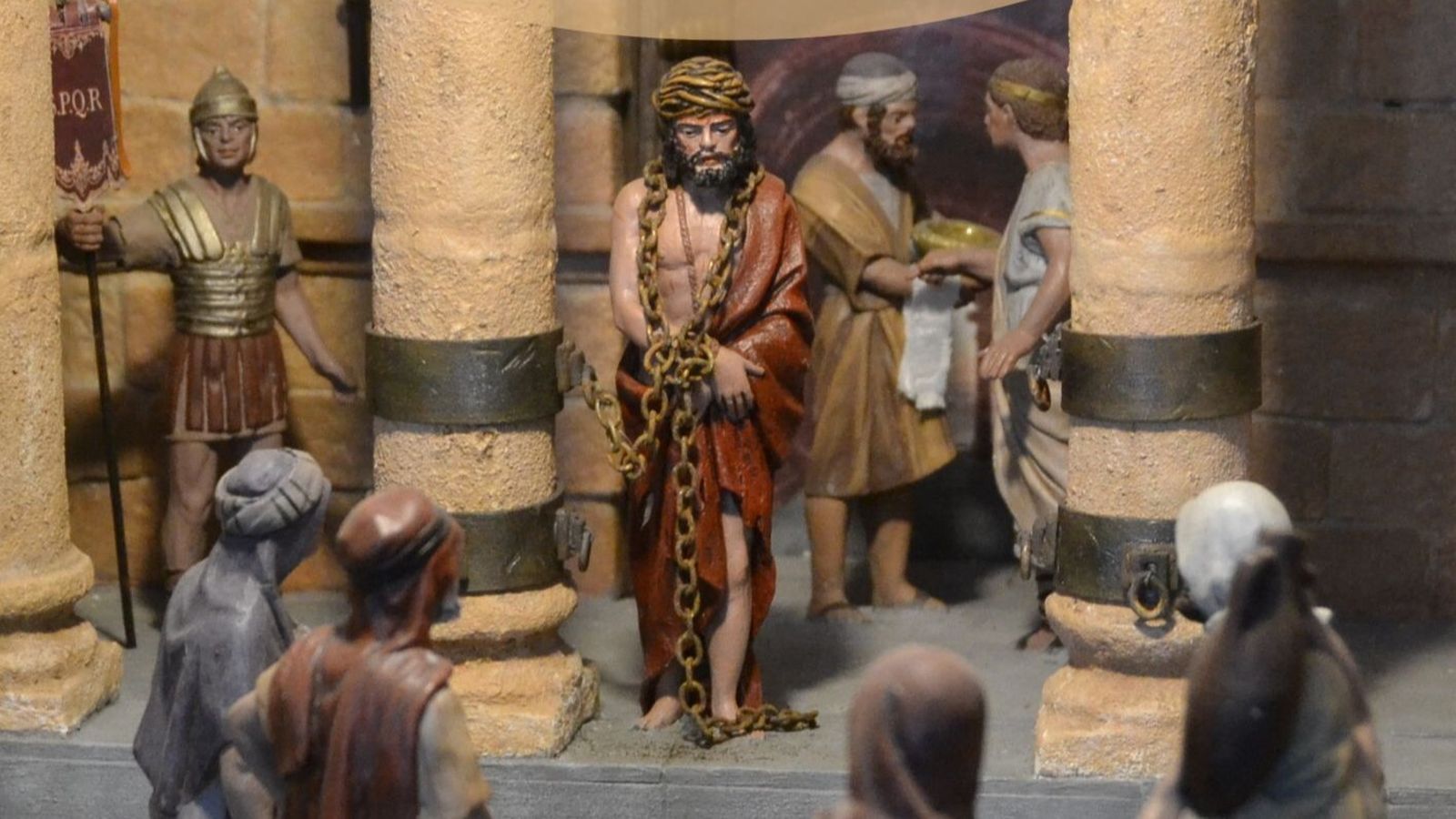 Fragmento del cartel que anuncia la exposición 'Tres visiones de la Pasión' en San Fernando.