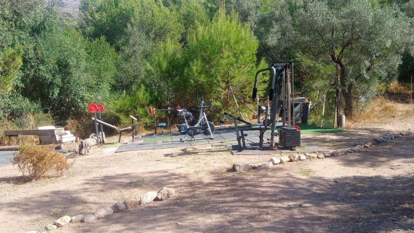 La parcela desalojada de Puerto Rico bajo.