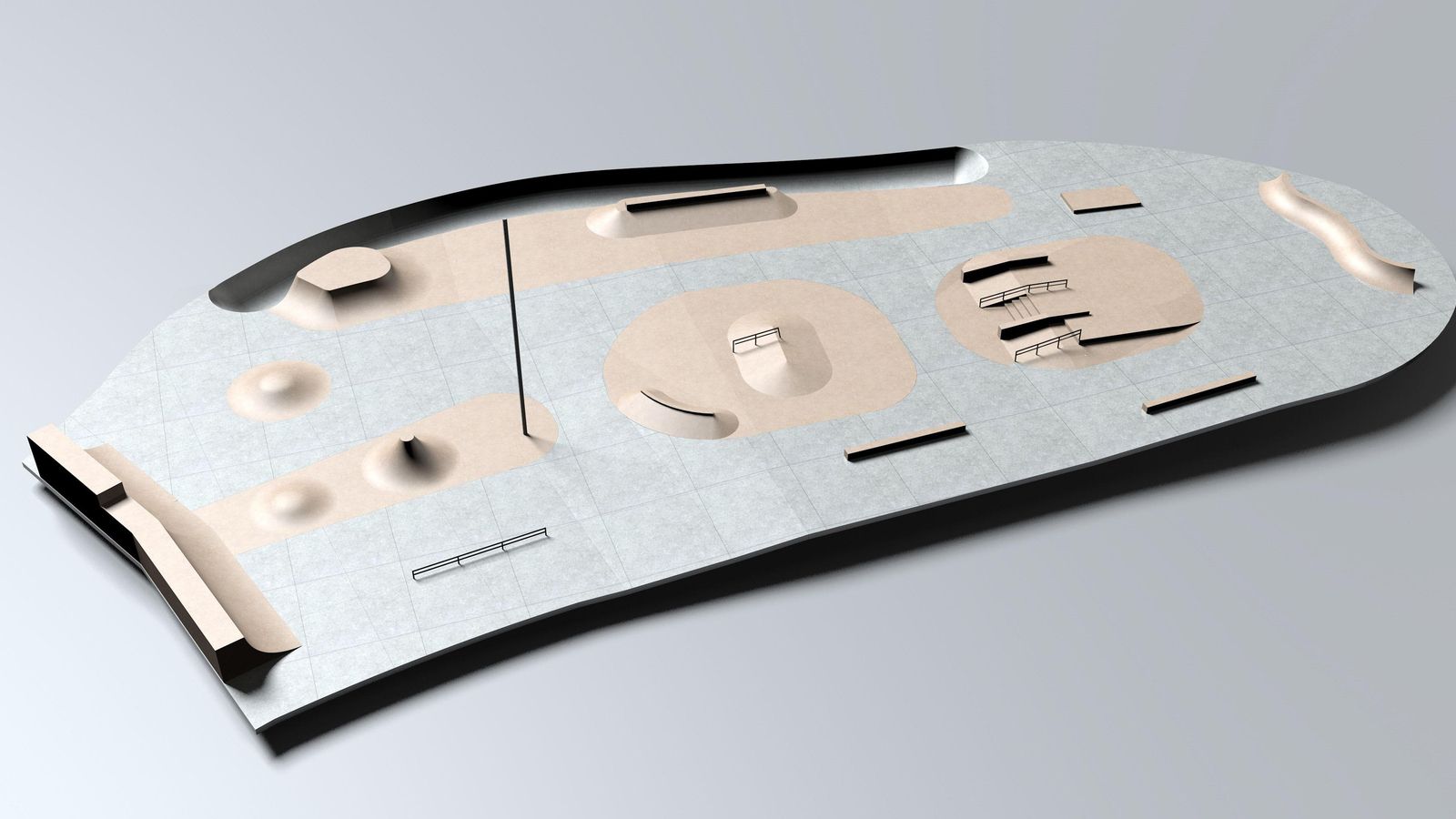 Imagen virtual del proyecto de nuevas pistas.