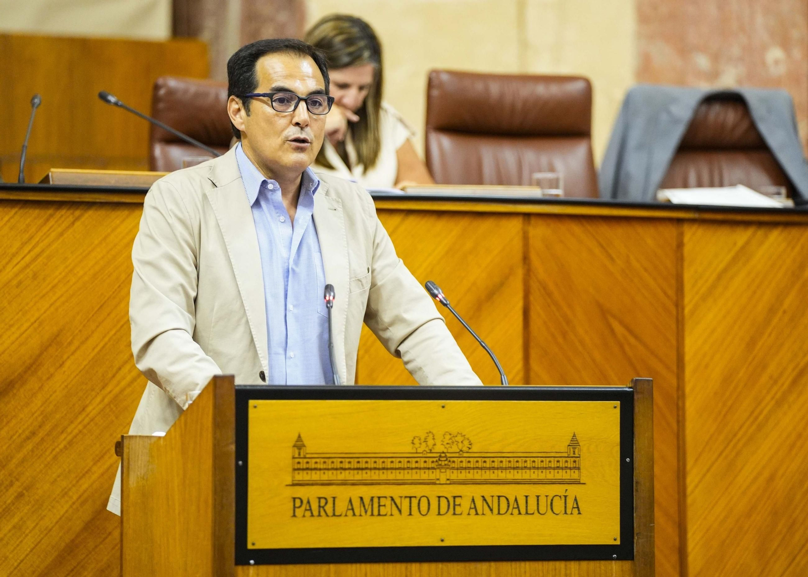 El consejero de Justicia, José Antonio Nieto, en el Pleno del Parlamento | Imagen de archivo