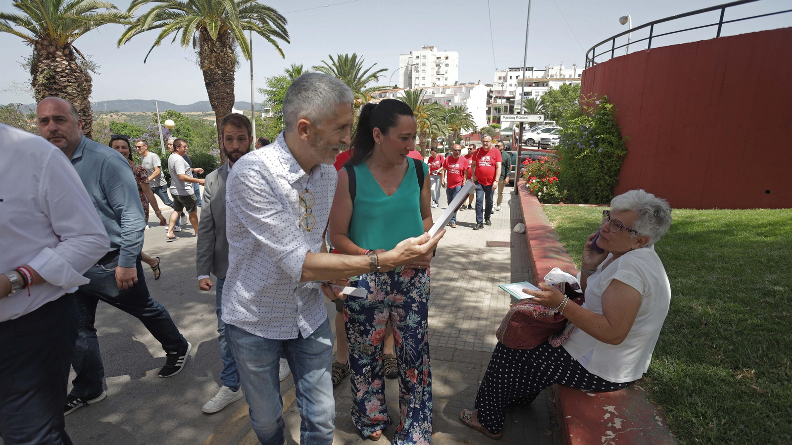 Fotos del acto de campaña de Fernando Grande-Marlaska en San Roque
