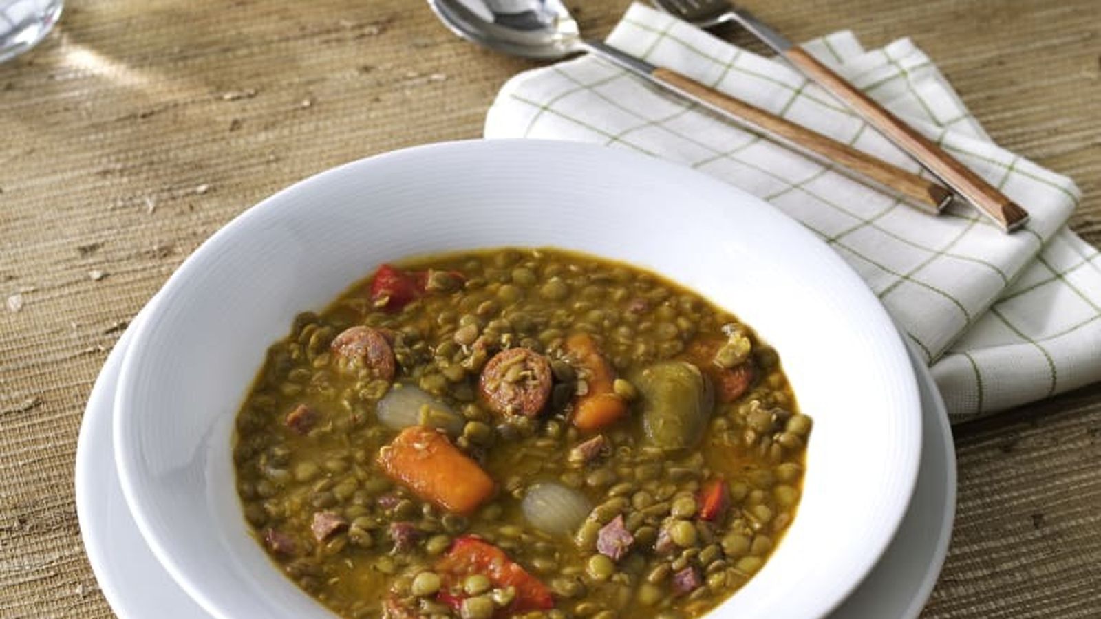 Estofado de lentejas.