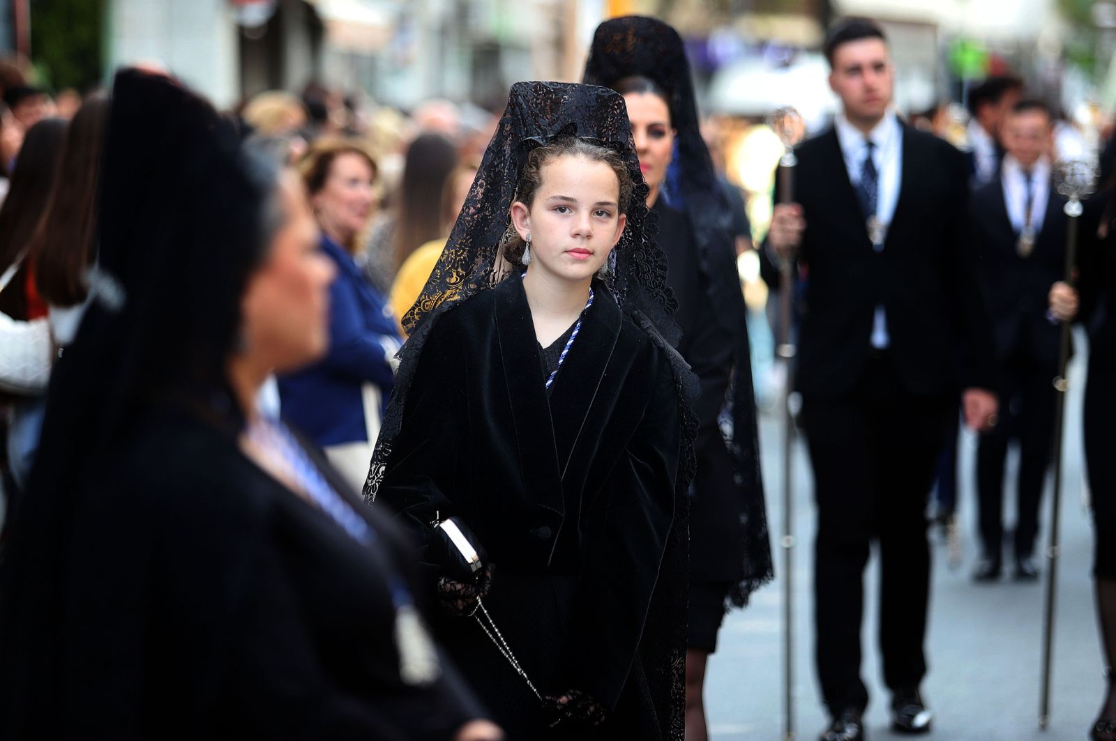 Imágenes de la procesión de la Virgen de los Dolores por Las Colonias
