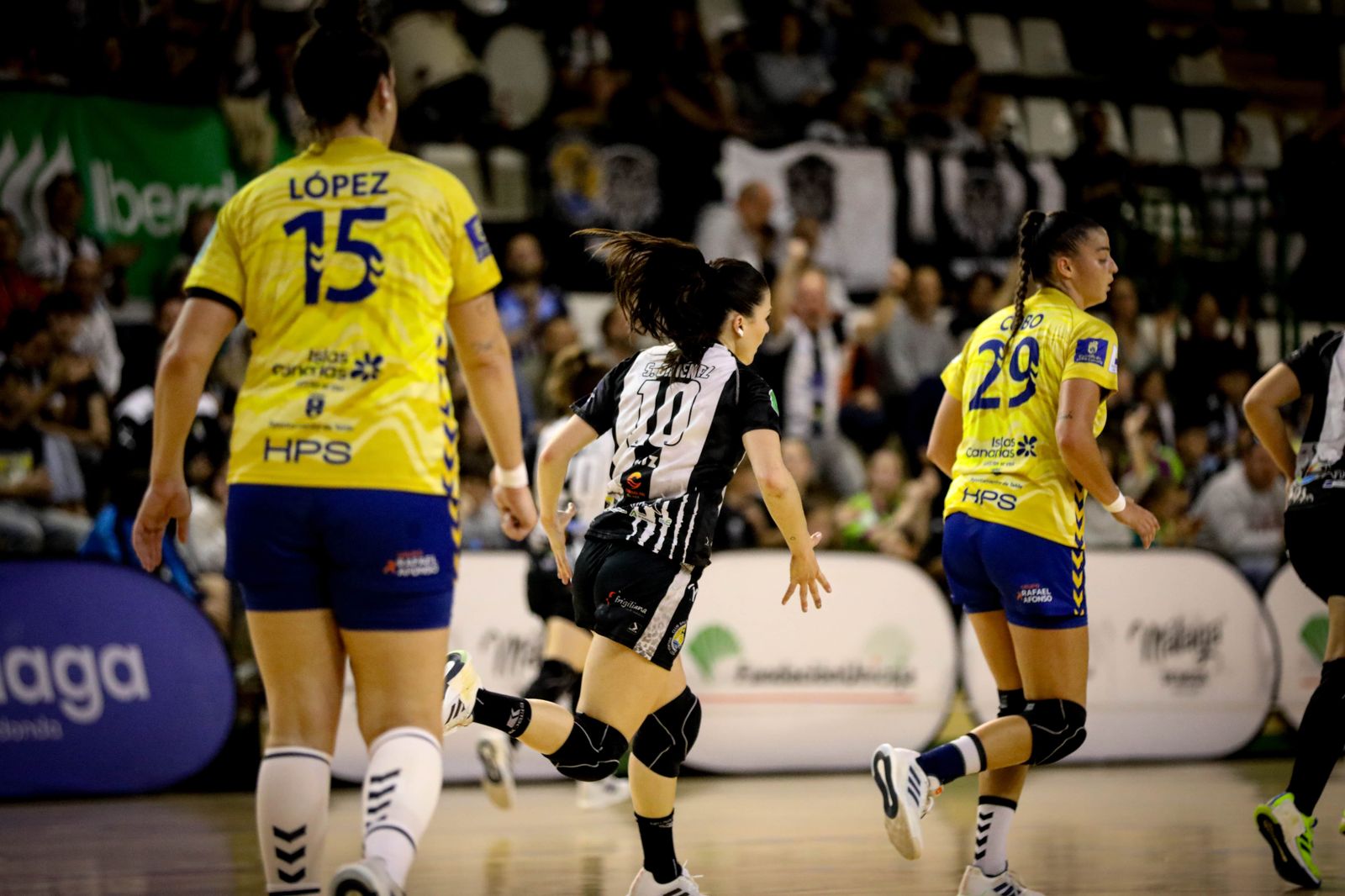 Sole López, en acción.