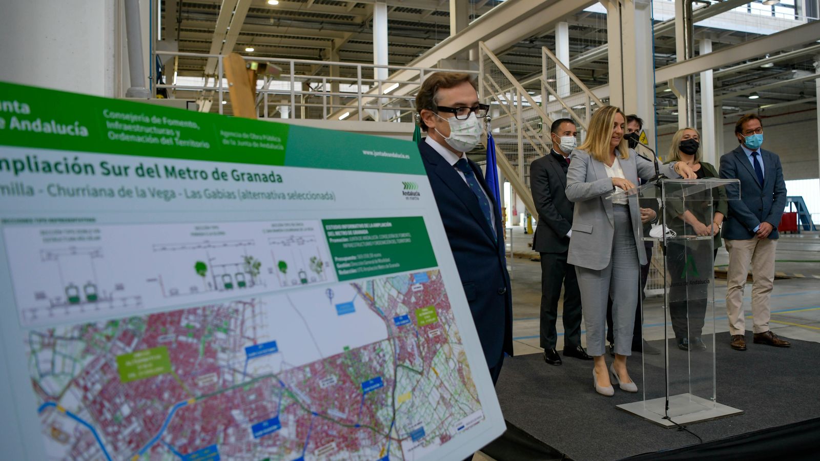 El gran momento del año fue la presentación de la ampliación Sur del Metro de Granada.