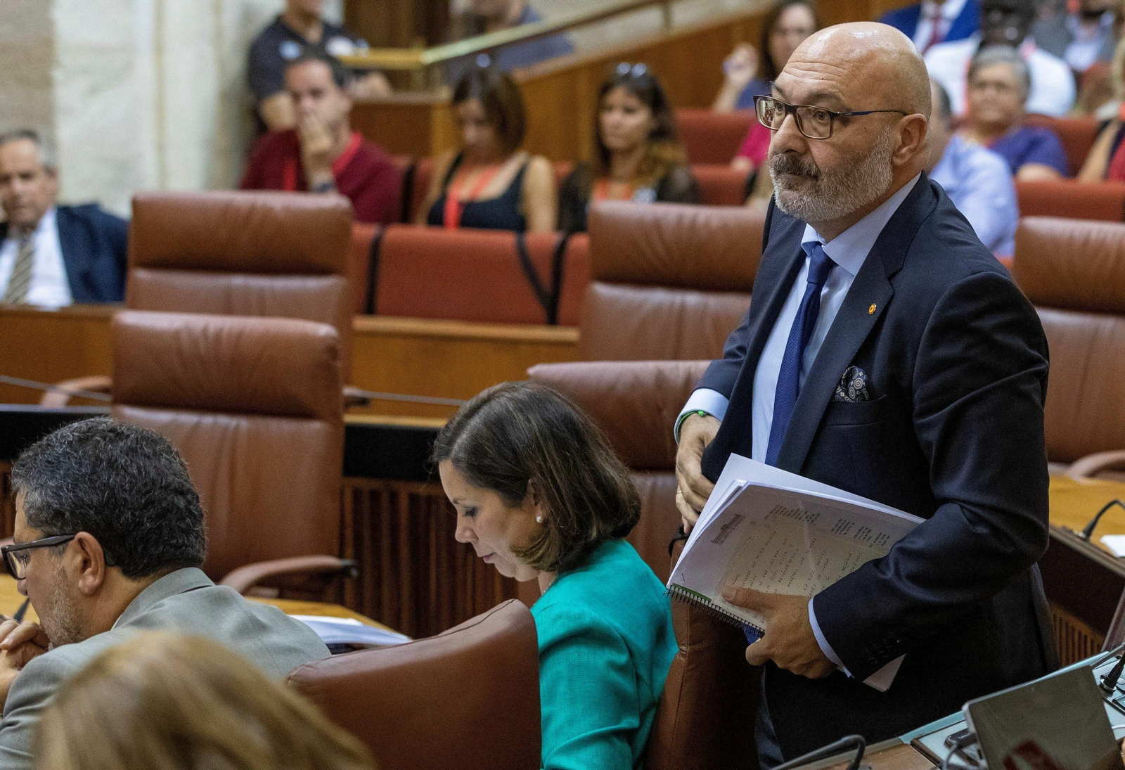 El portavoz parlamentario de Vox en la Cámara andaluza.