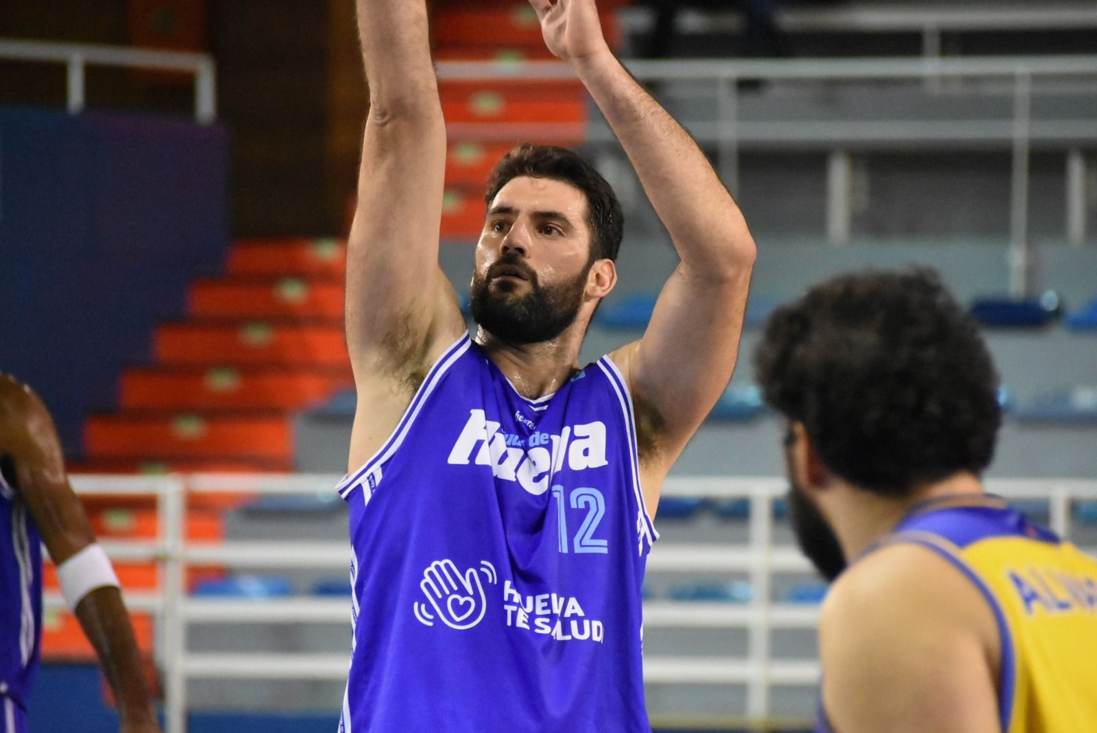 Chemari, durante un partido con el Ciudad de Huelva.