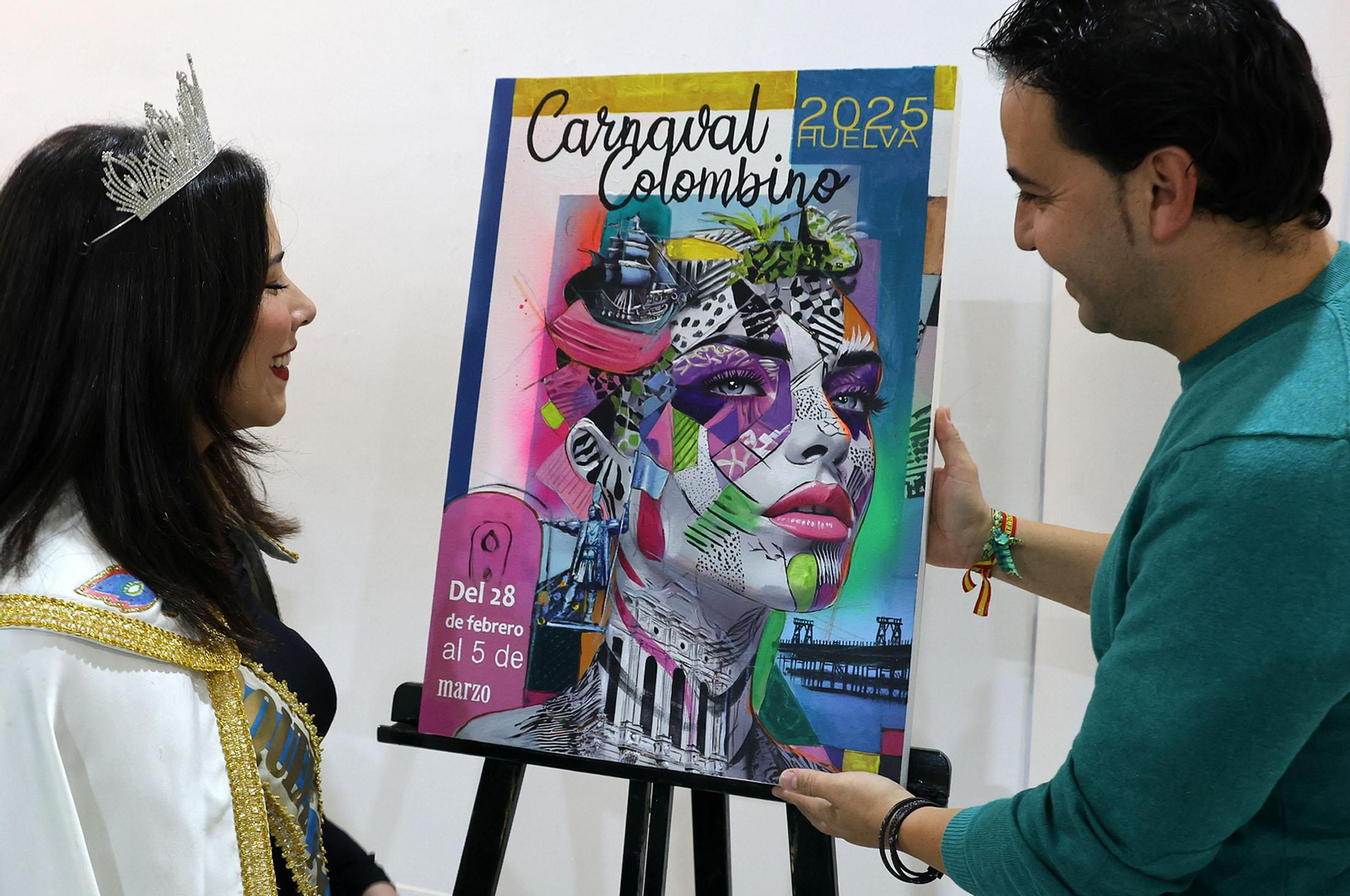 Imágenes de la presentación del cartel del Carnaval Colombino 2025