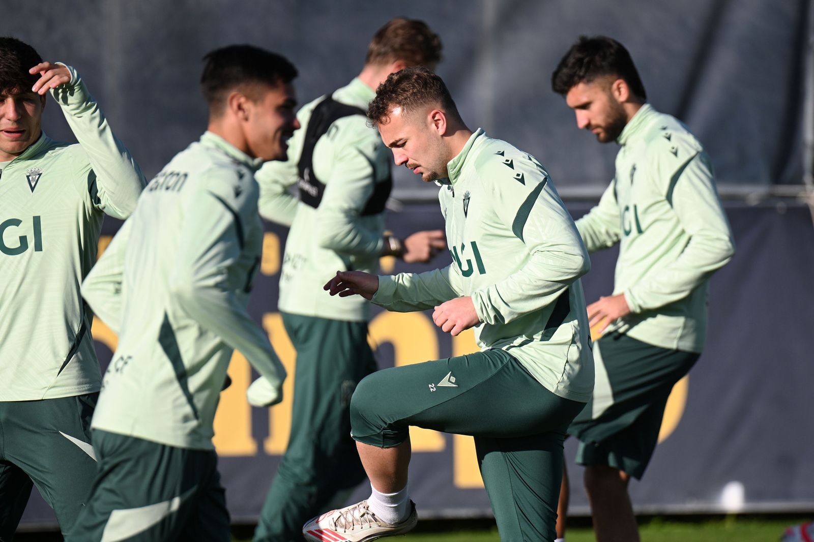 Sesión del Cádiz desarrollada el sábado.