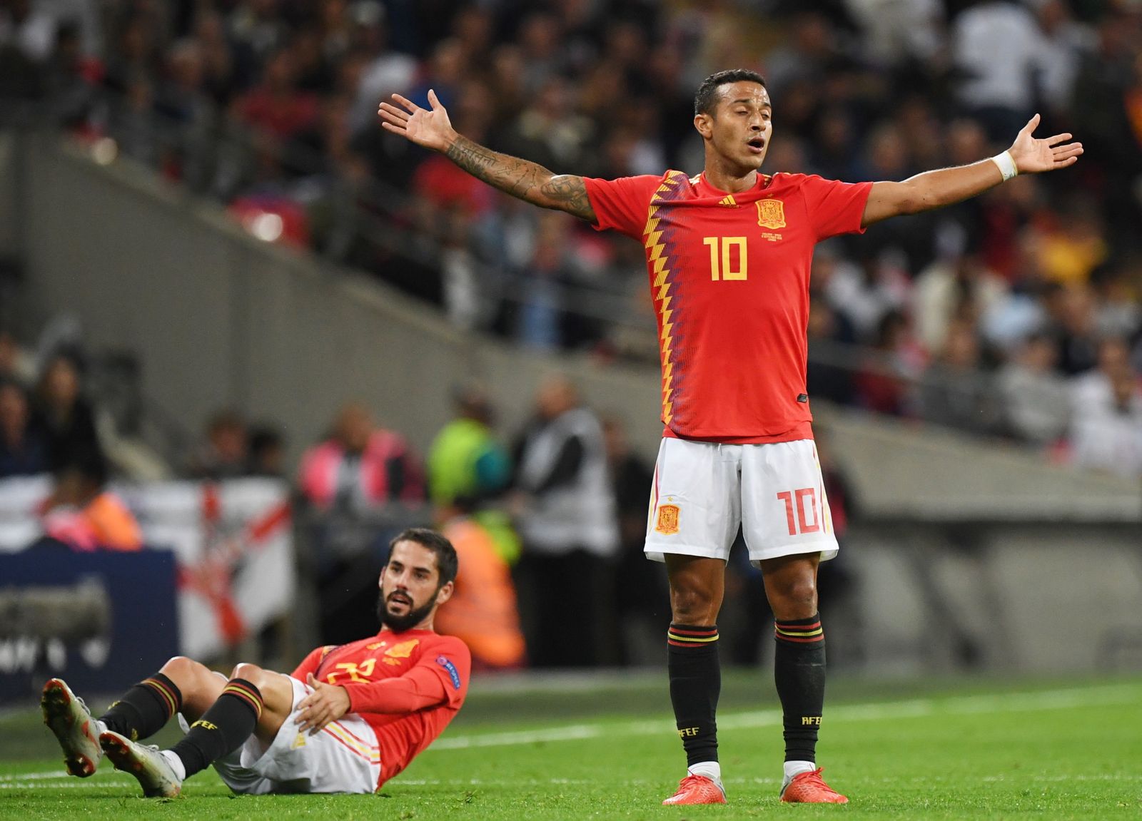 Las imágenes del Inglaterra-España