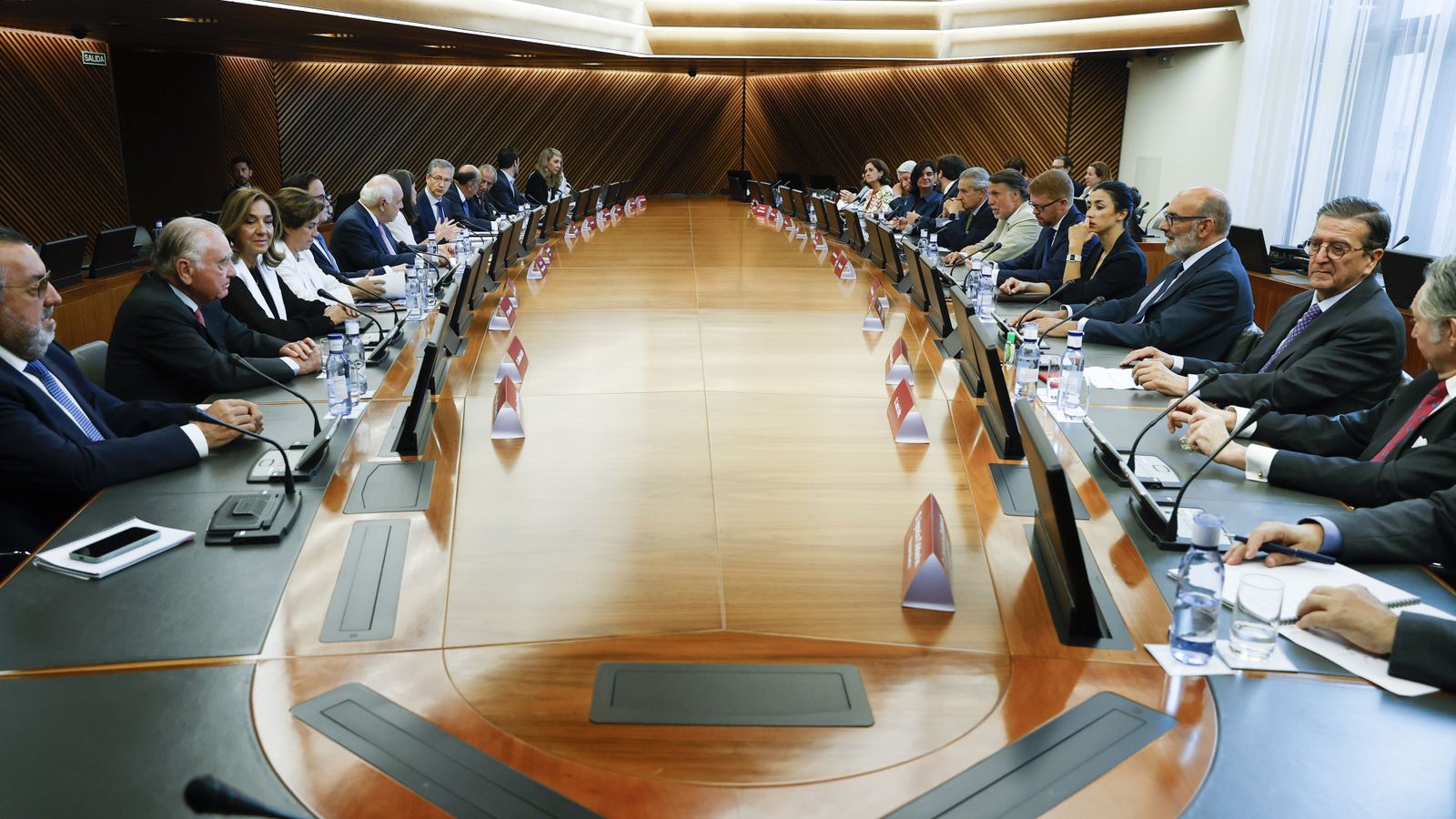 Un momento de la reunión.