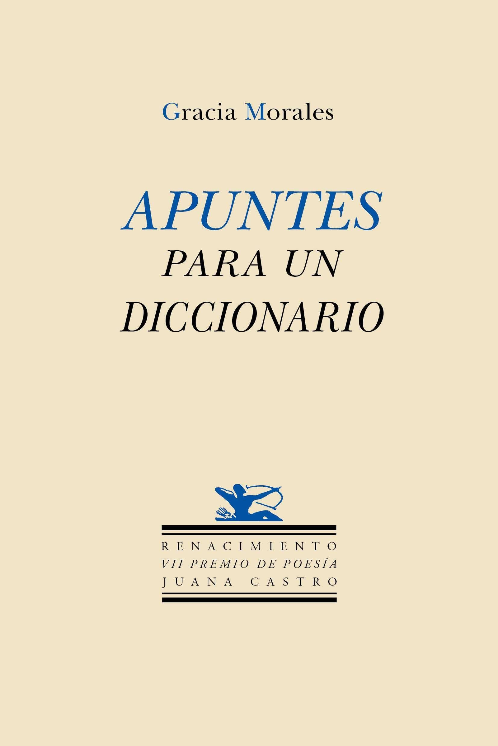 Portada del libro 'Apuntes para un diccionario' (Renacimiento) Portada del libro 'Apuntes para un diccionario' (Renacimiento)