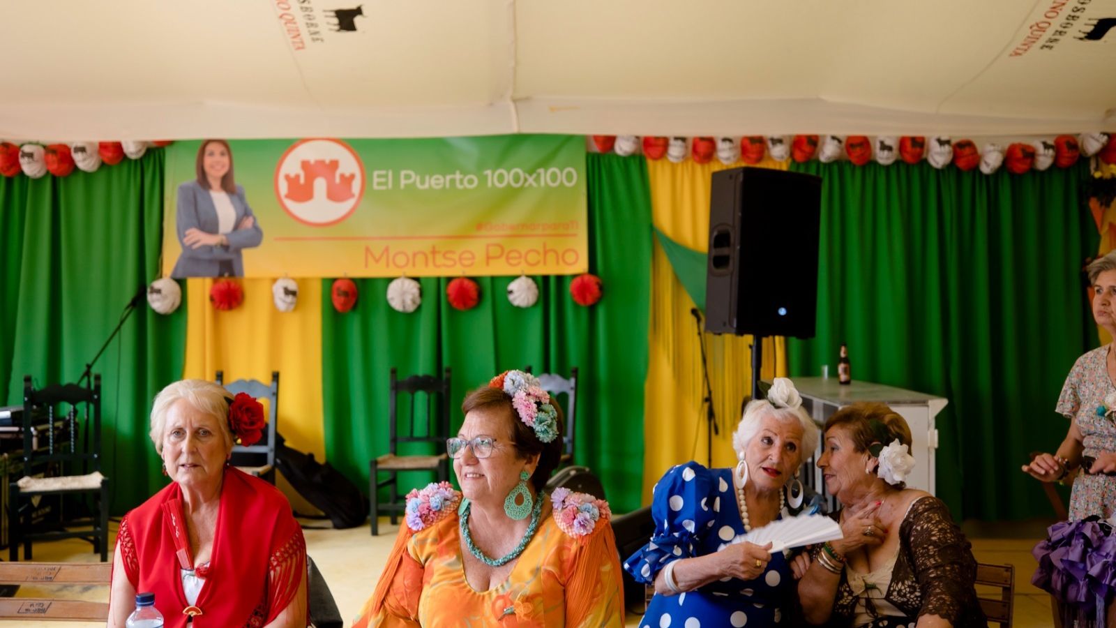 La formación municipalista El Puerto 100x100 está presente por primera vez con caseta propia en Las Banderas.