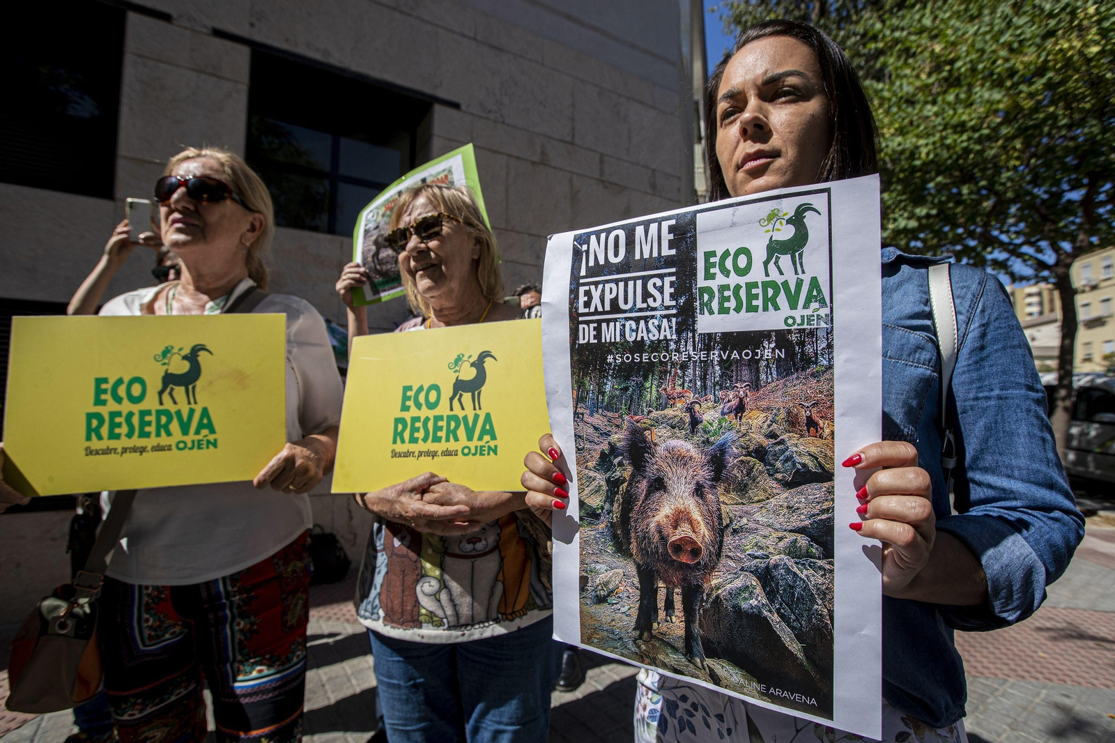 Algunas de las personas implicadas en la protesta.
