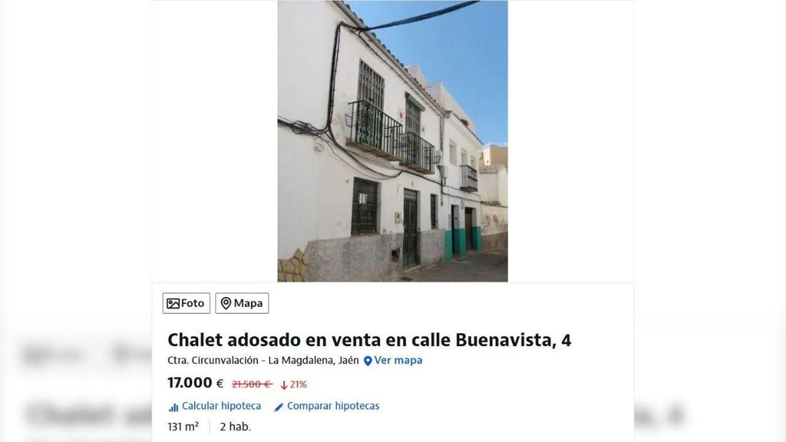 Casa en venta en la calle Buenavista. Casa en venta en la calle Buenavista.