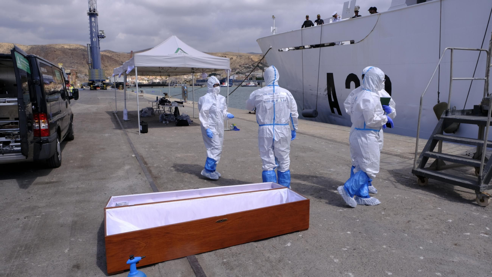 Ejercicio Marsec25 simulacro, en el Puerto de Almería, en imágenes