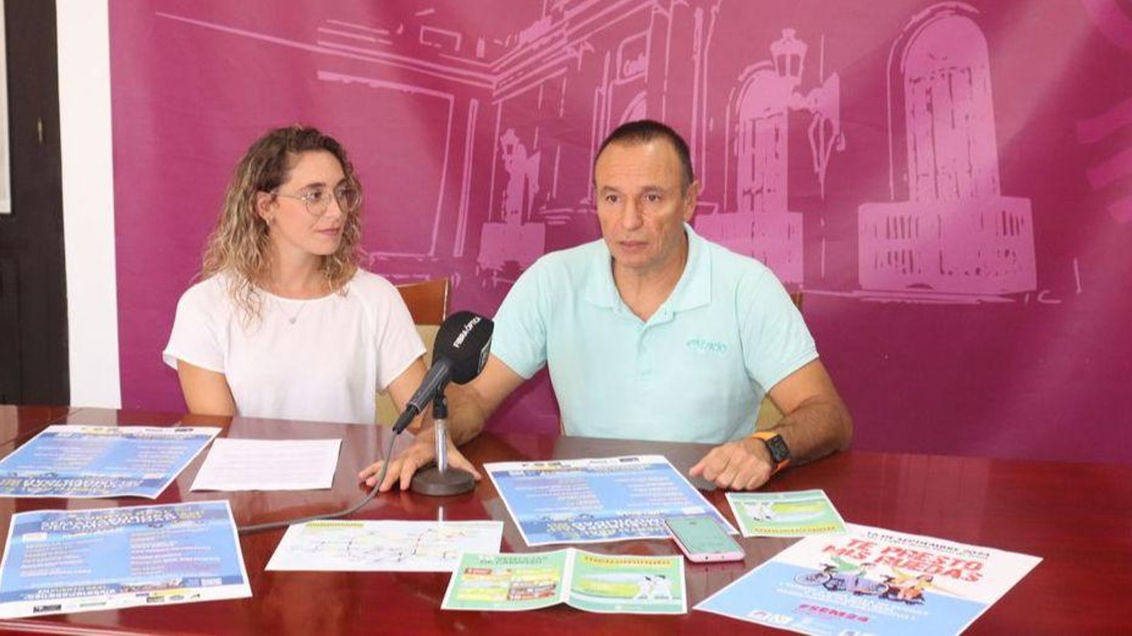 Díaz y Rodríguez en la presentacion de los actos de la Semana de la Movilidad